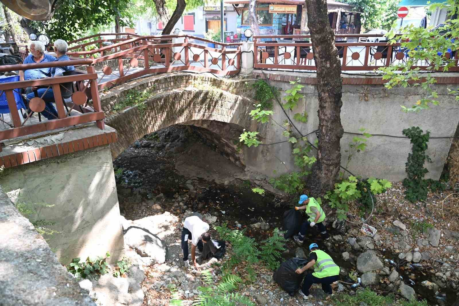 Manisa’da tarihi dokuların güzergahında temizlik yapıldı
