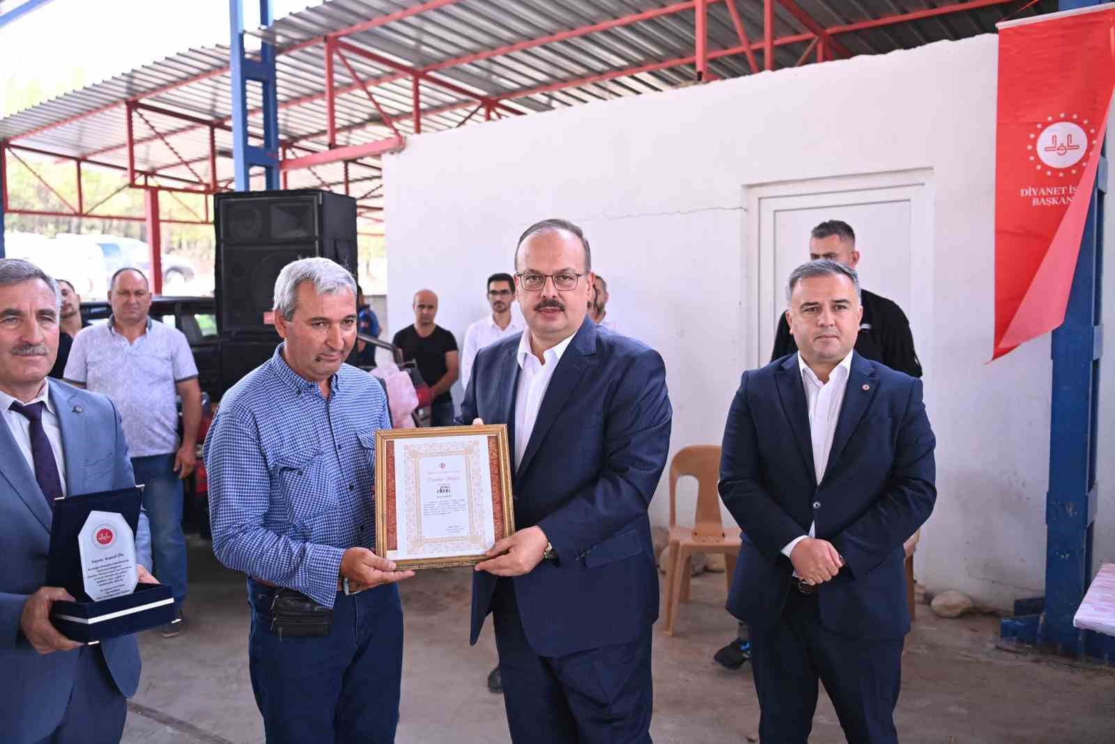 Bozdoğan’da yapımı tamamlanan camii ibadete açıldı
