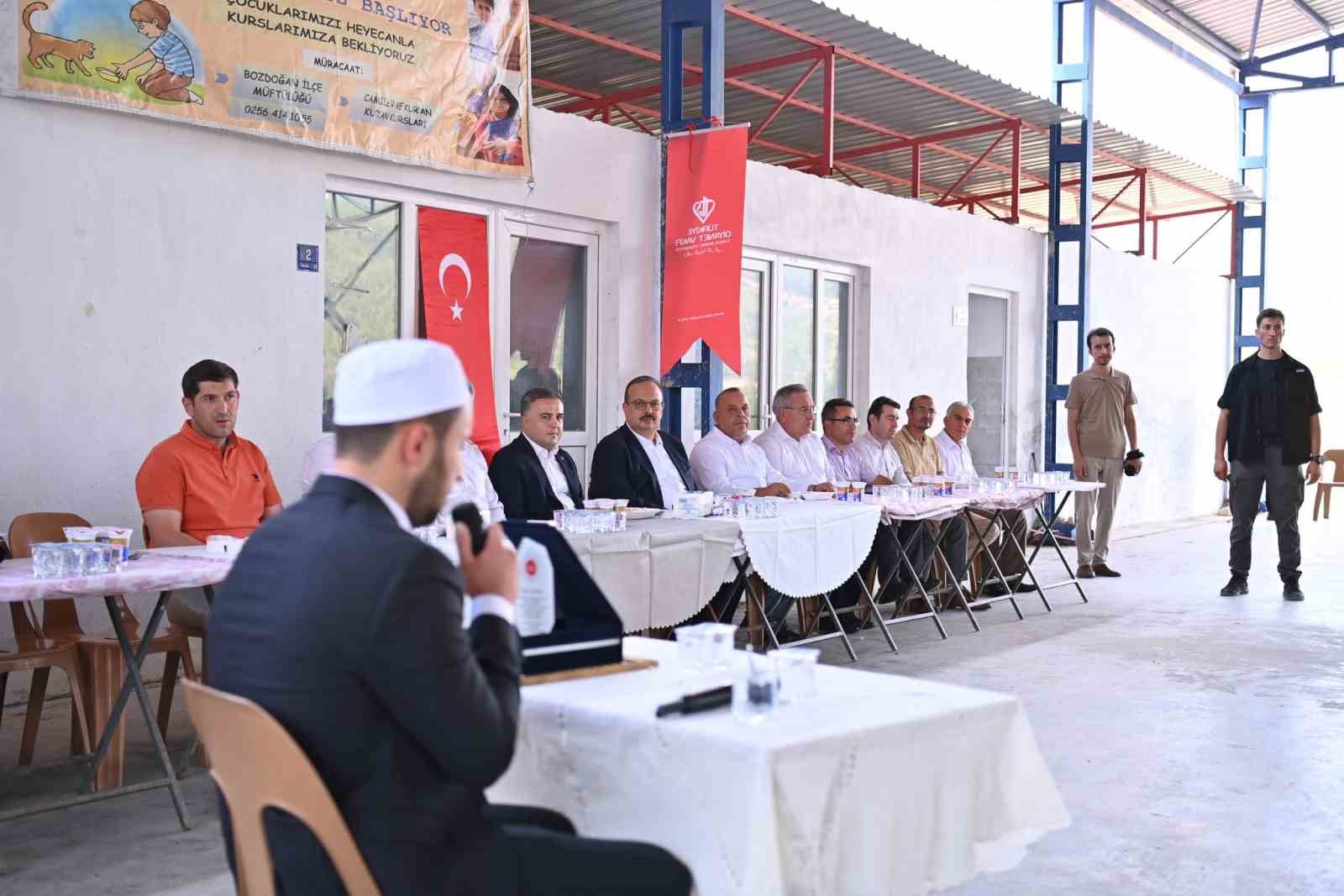 Bozdoğan’da yapımı tamamlanan camii ibadete açıldı
