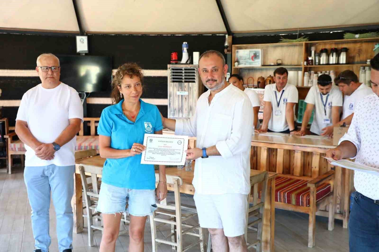 Bodrum’daki kampın birinci dönemi tamamlandı
