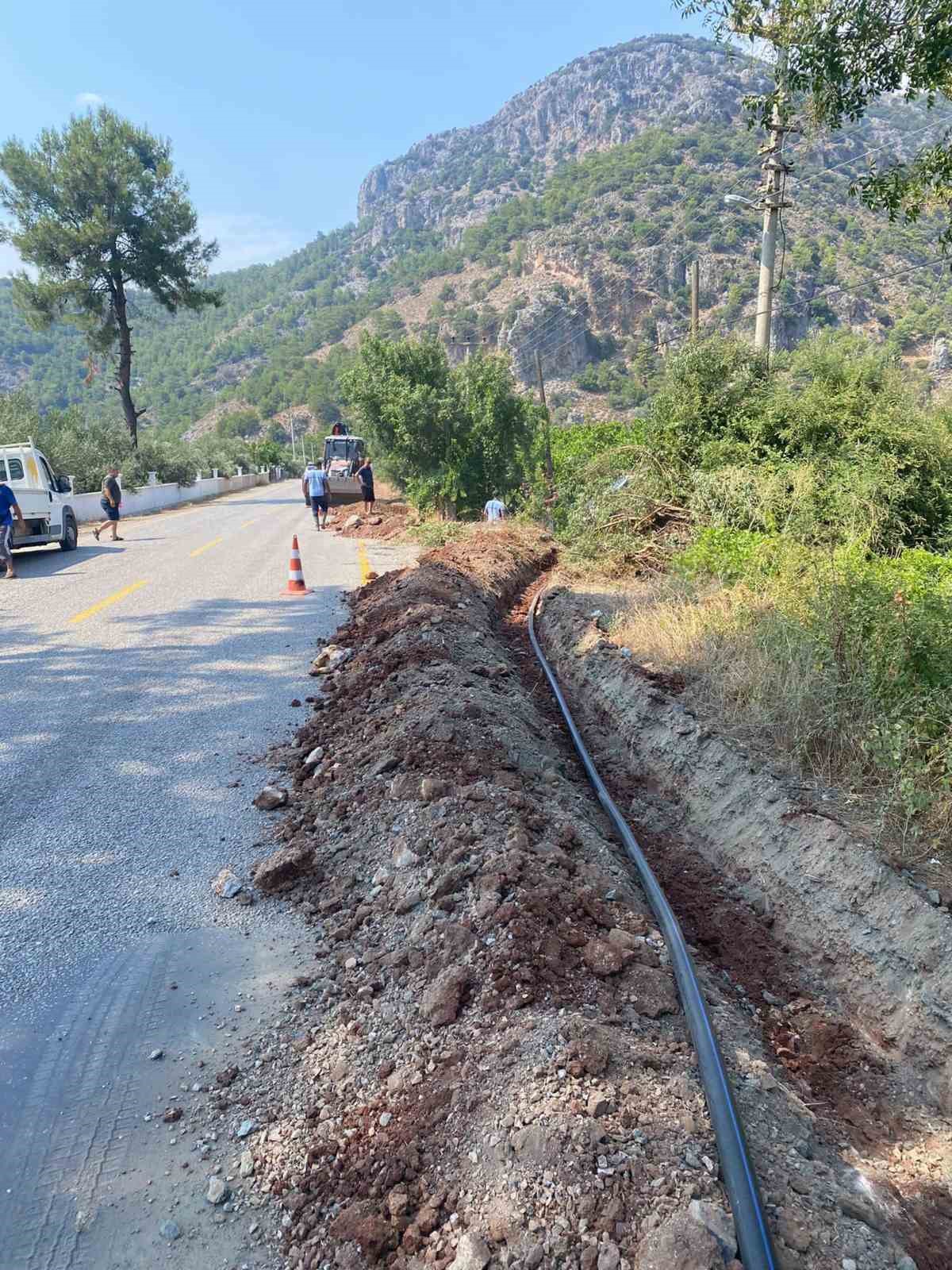 Gökben Mahallesinin içme suyu hatları değişti
