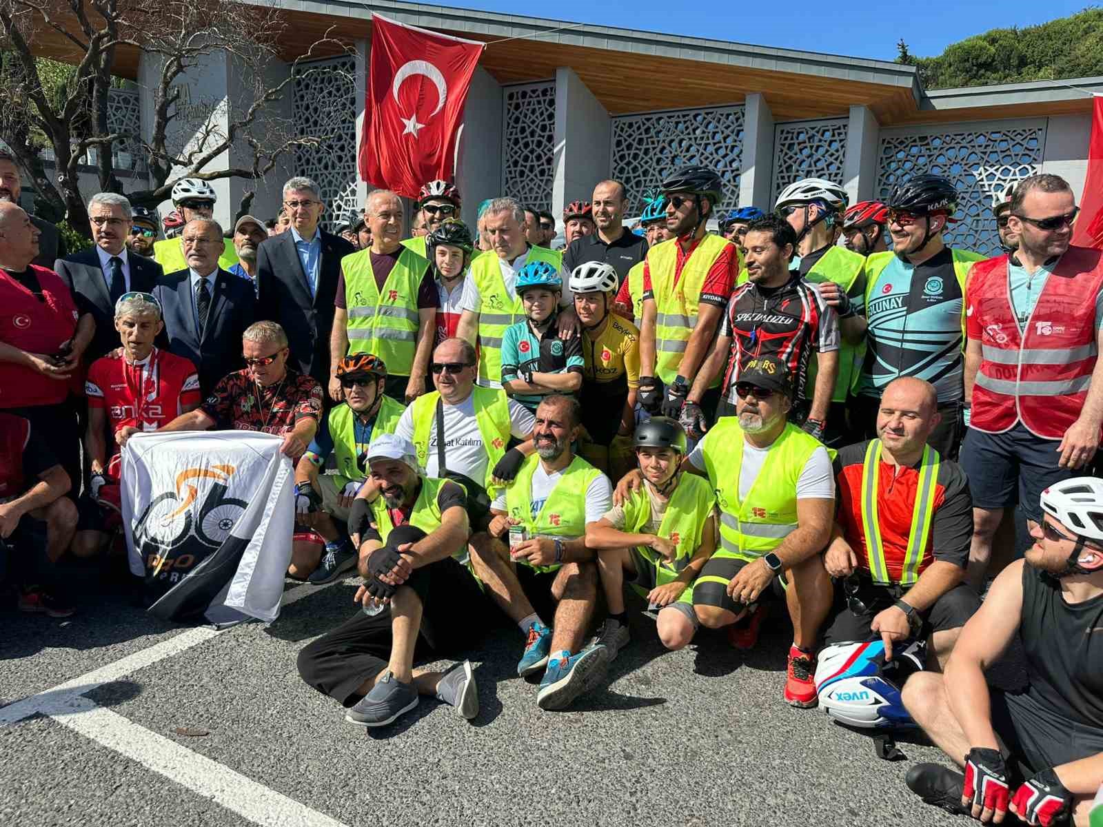 15 Temmuz’dan Gazze’ye özgürlük için pedal çevirdiler
