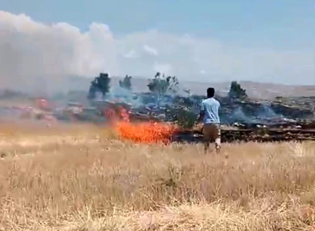 Tunceli’deki arazi yangını söndürüldü
