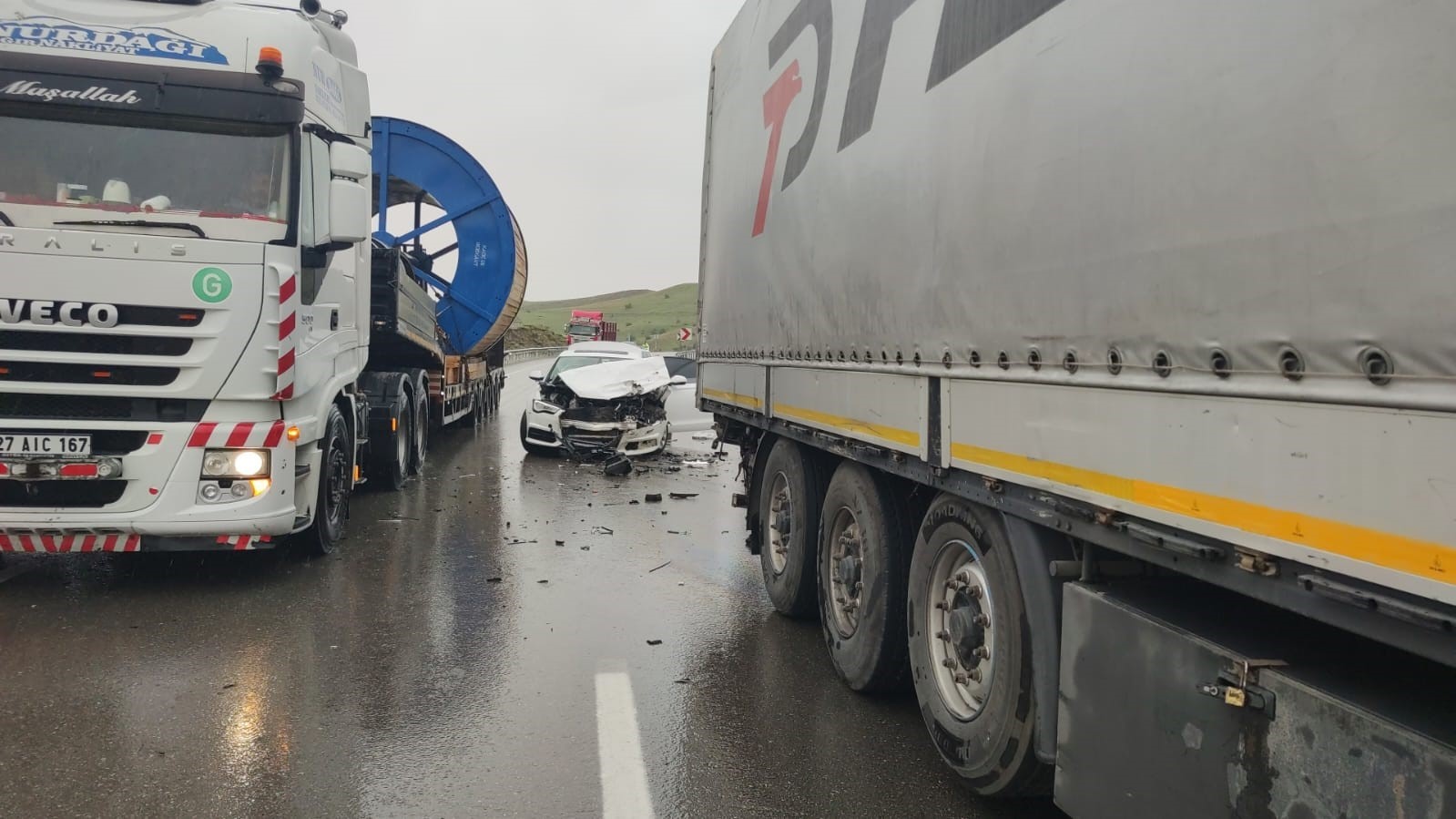 Erzurum’da zincirleme trafik kazası: 10 yaralı
