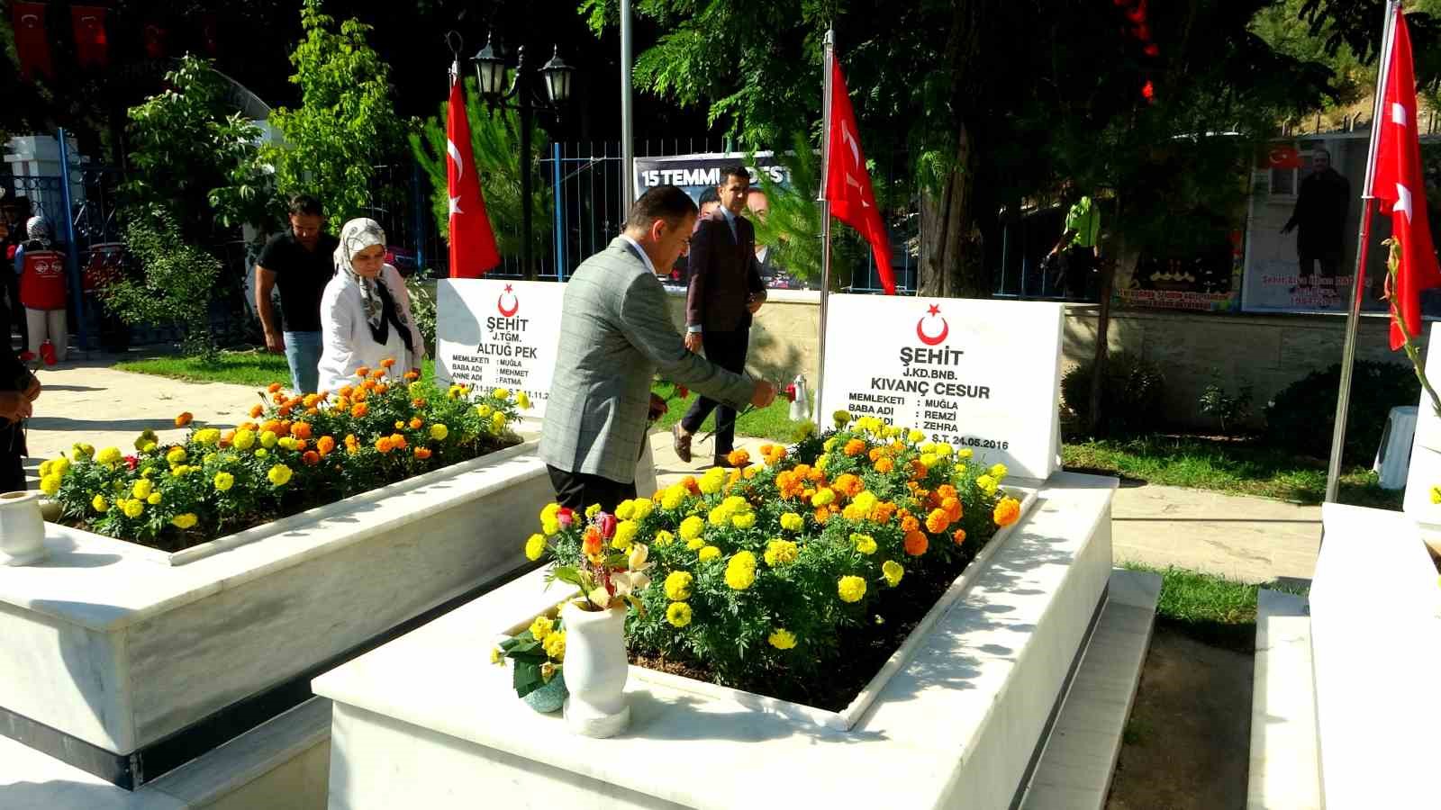 Muğla’da 15 Temmuz demokrasi şehitleri anıldı
