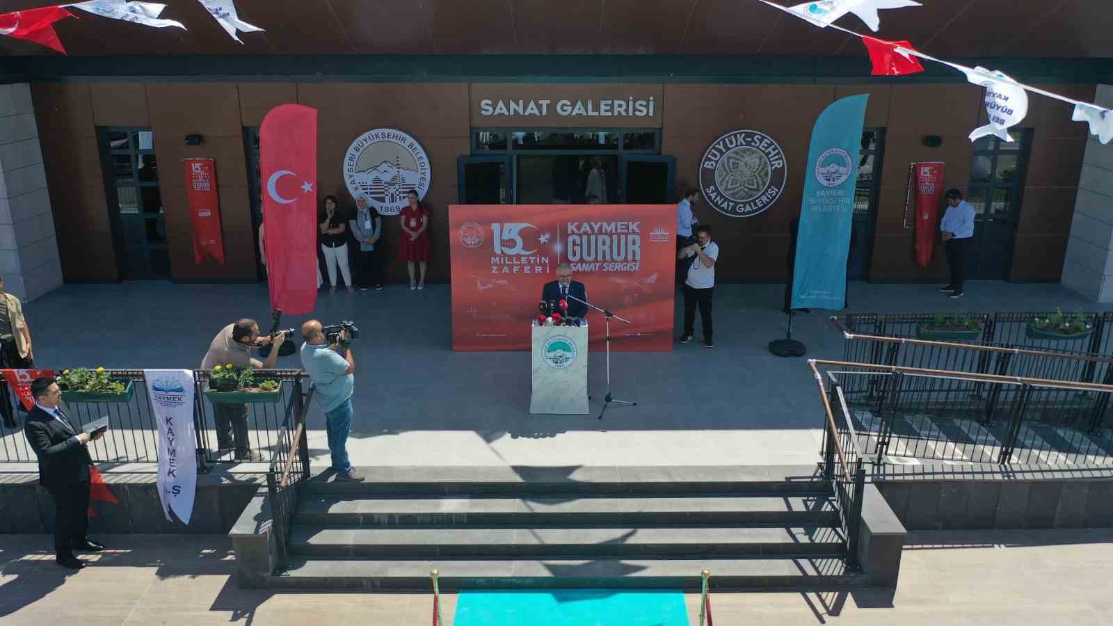 ‘Milletin Zaferi KAYMEK Gurur Sanat Sergisi’ açıldı
