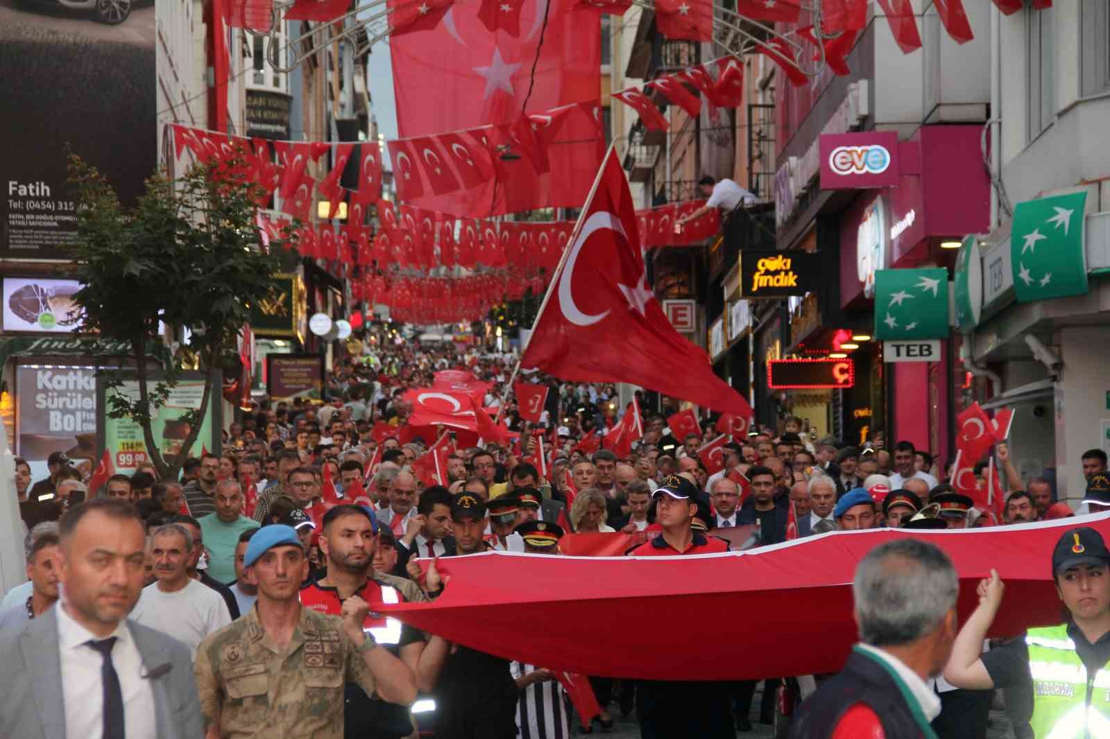 Giresun’da 15 Temmuz törenle anıldı
