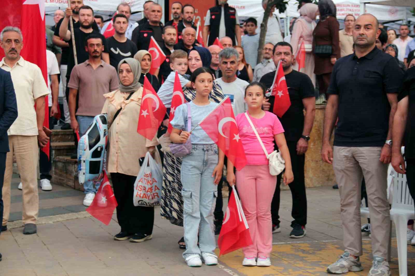 Giresun’da 15 Temmuz törenle anıldı
