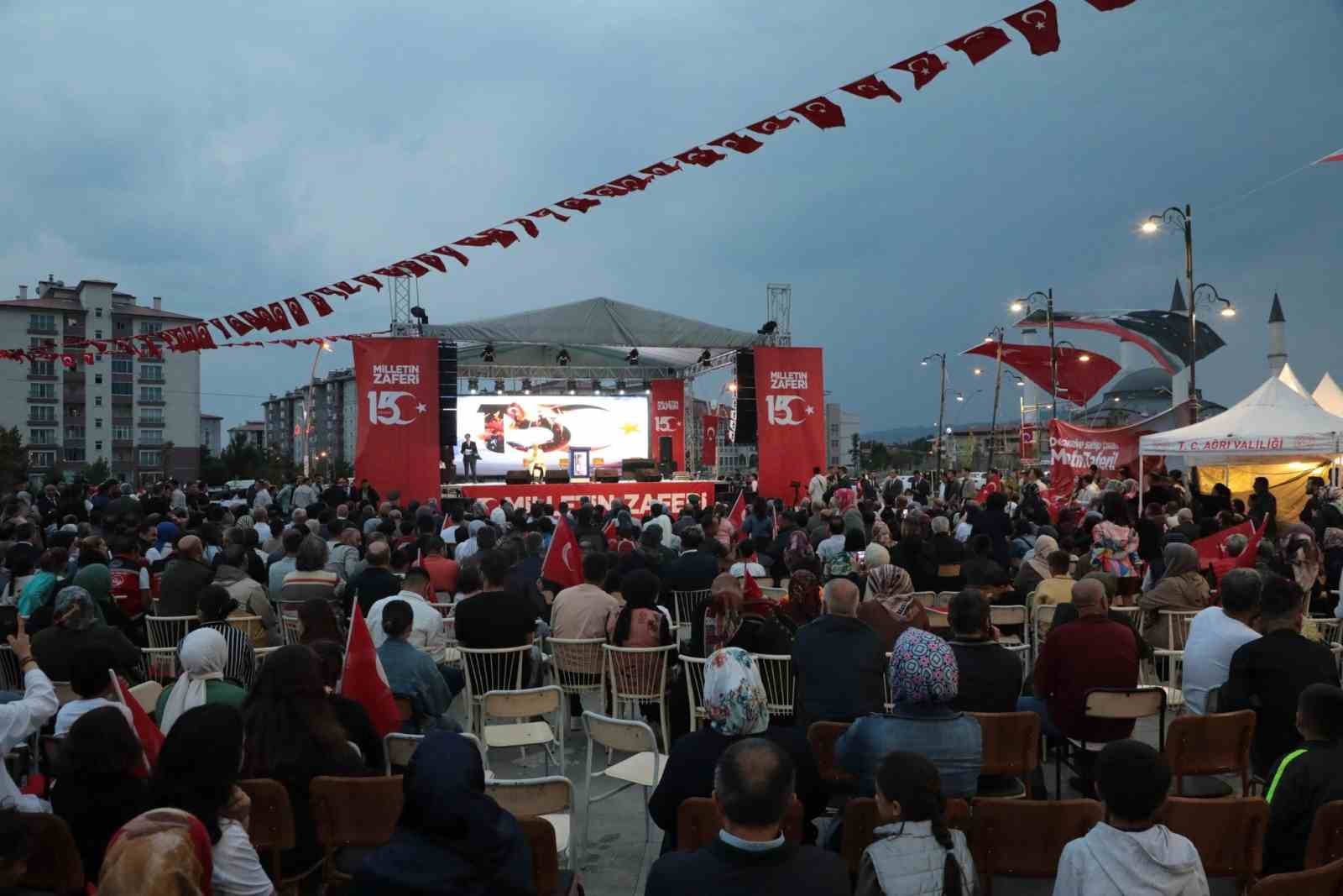 Ağrı’da 15 Temmuz etkinliklerinde birlik ve beraberlik mesajı verildi
