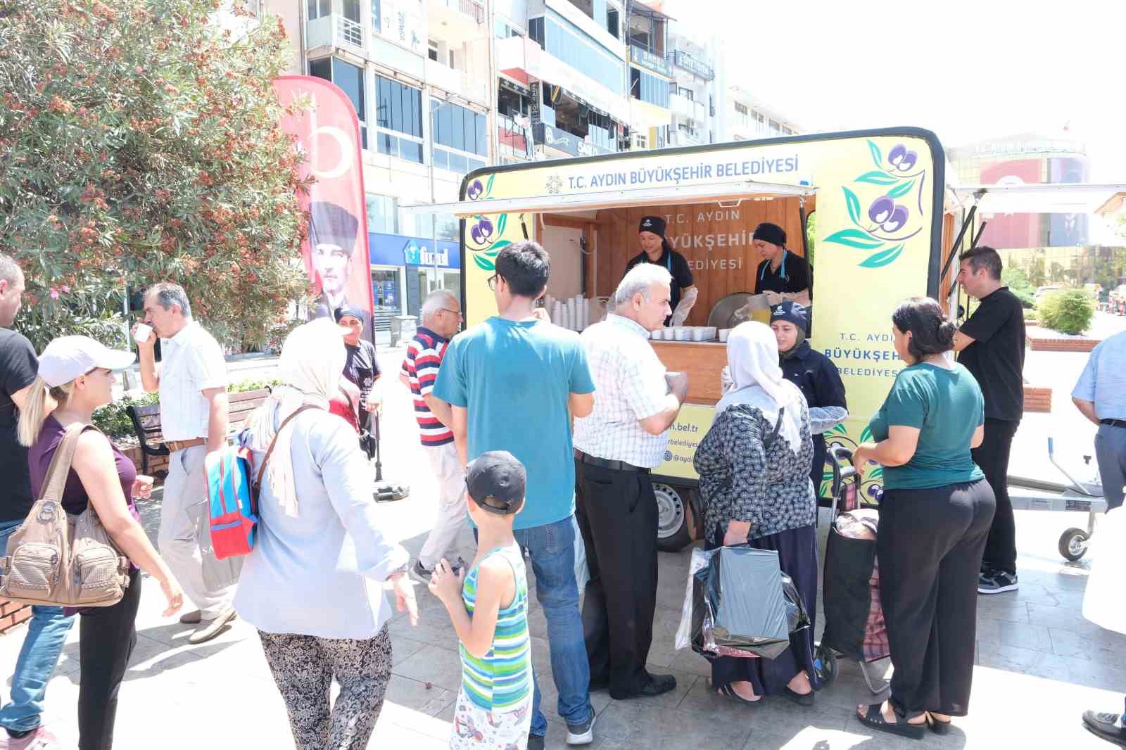 Aydın Büyükşehir Belediyesi’nden serinleten uygulama
