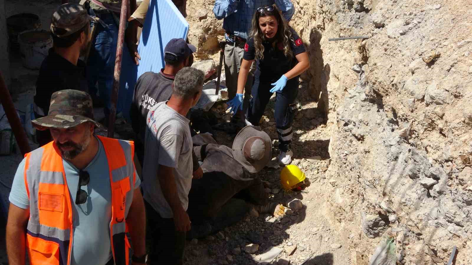 Yüksekten düşen inşaat işçisi yaralandı
