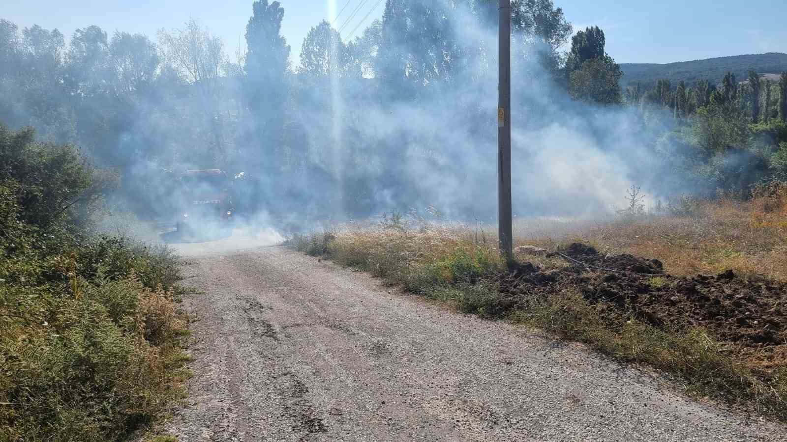 Domaniç’te makilik alanda çıkan yangın korkuttu
