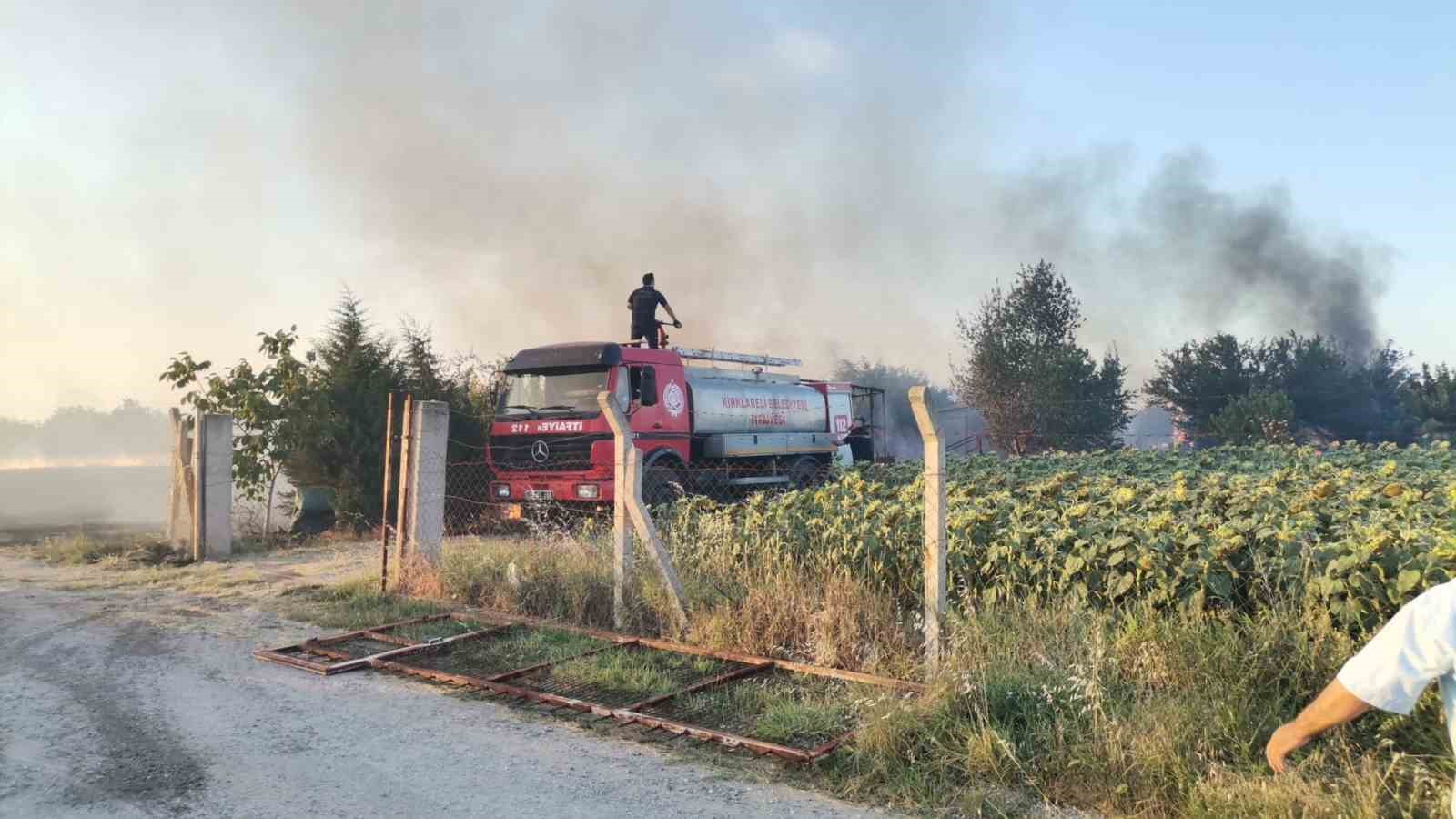 Kırklareli’nde yangın: Bağ evi kullanılmaz hale geldi
