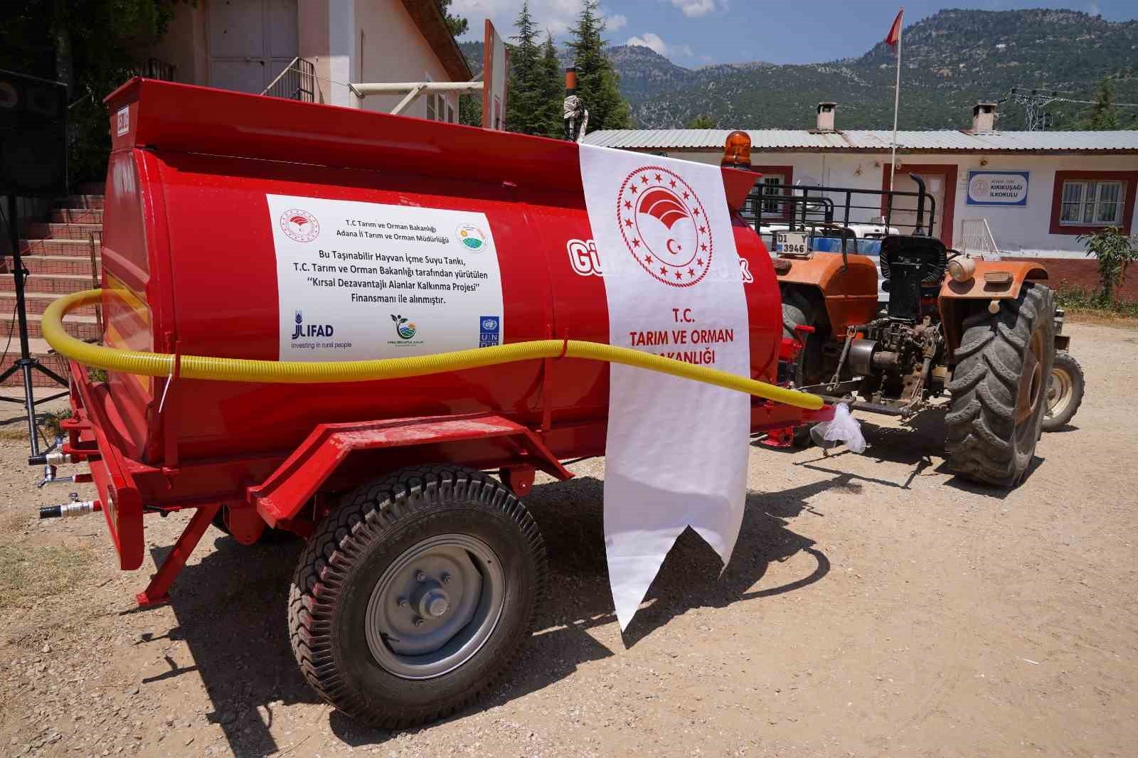 Adana’da göçer hayvancılar suya daha kolay ulaşacak
