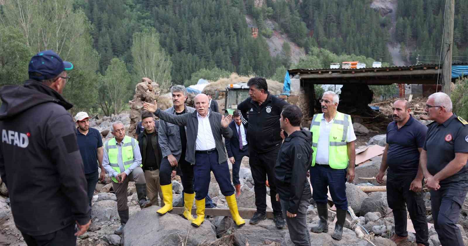 Erzurum’da selin yaraları sarılıyor
