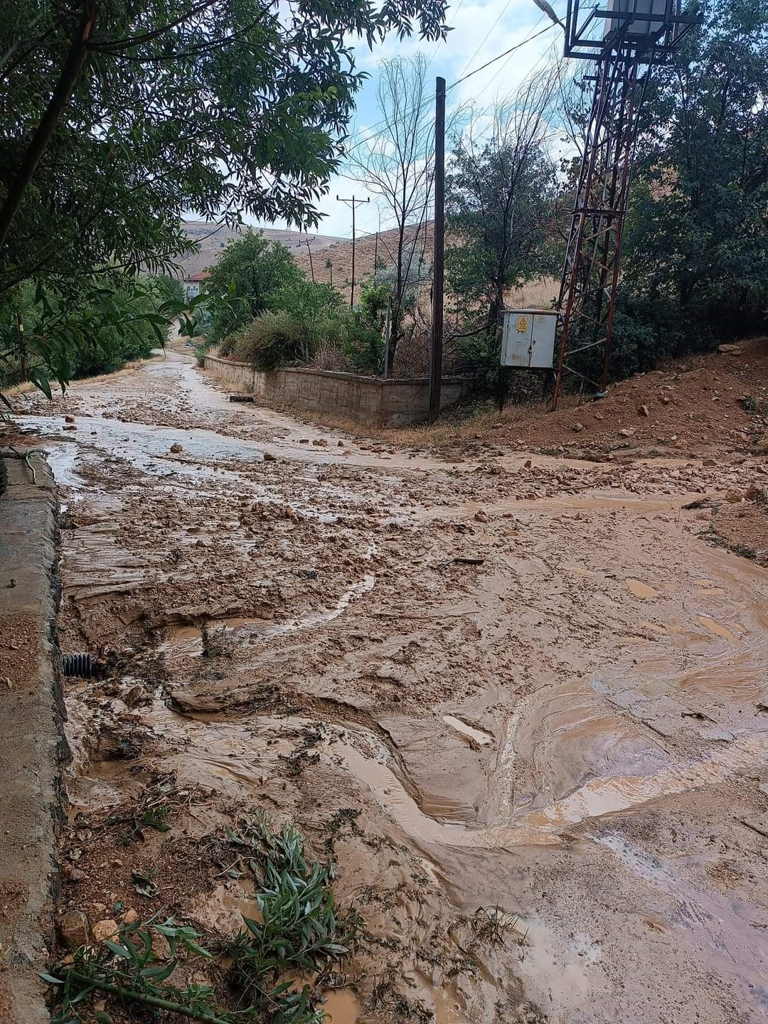 Sağanak yağış sele neden oldu
