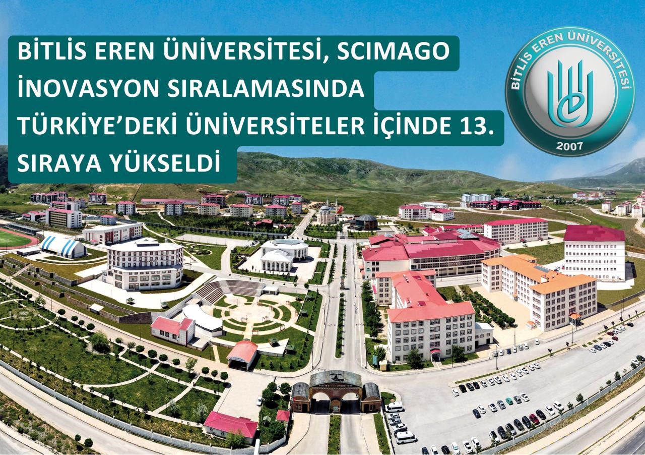 BEÜ, SCIMAGO İnovasyon sıralamasında 13’üncü sıraya yükseldi
