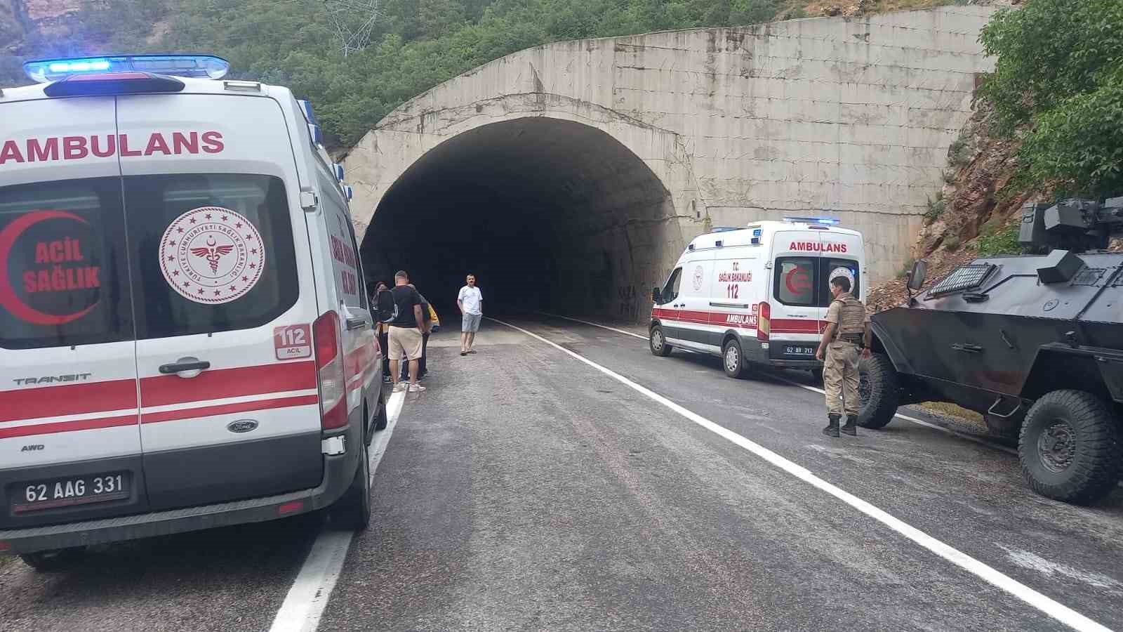 Tunceli’de tünelde kaza: 8 yaralı
