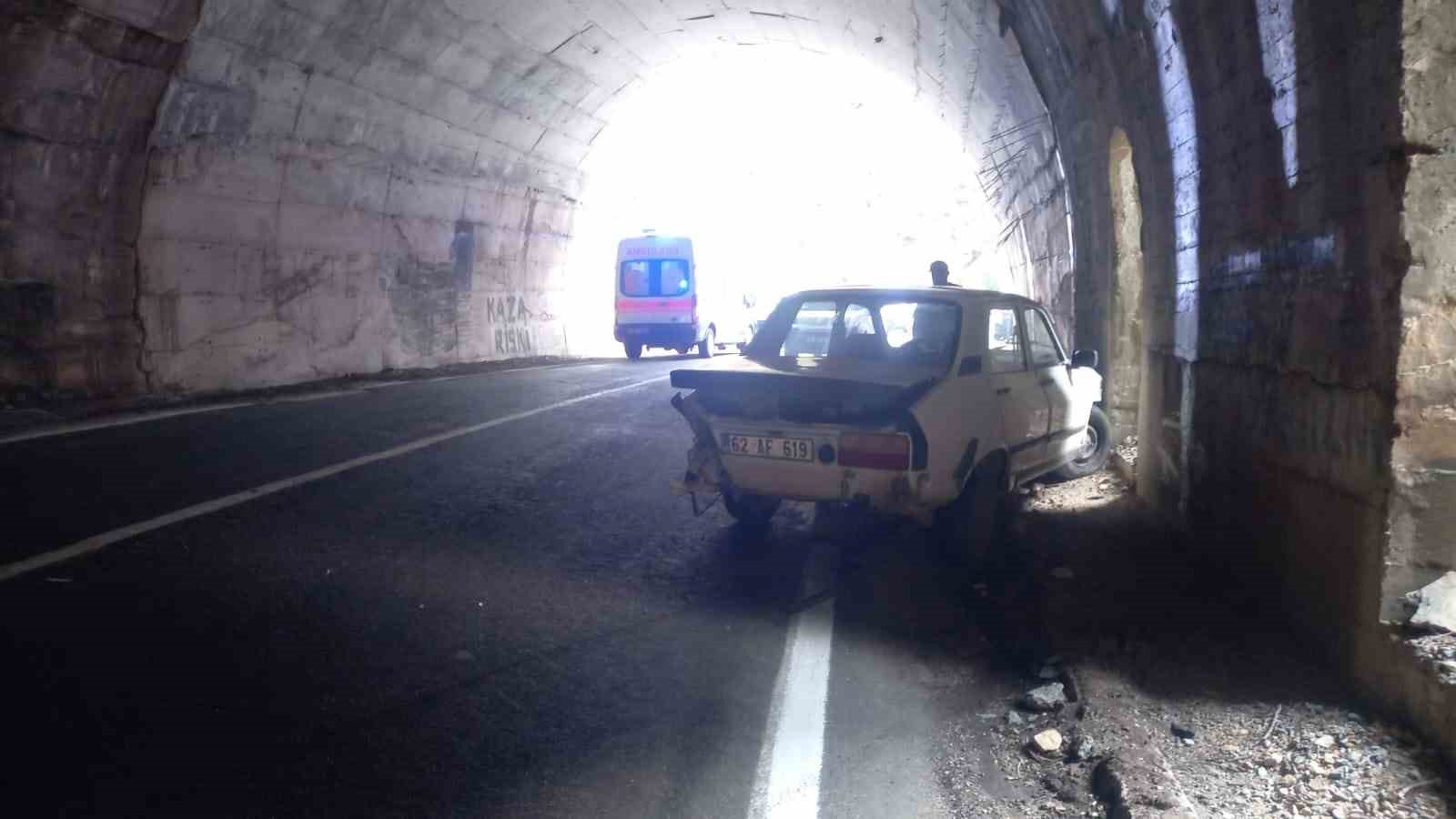 Tunceli’de tünelde kaza: 8 yaralı
