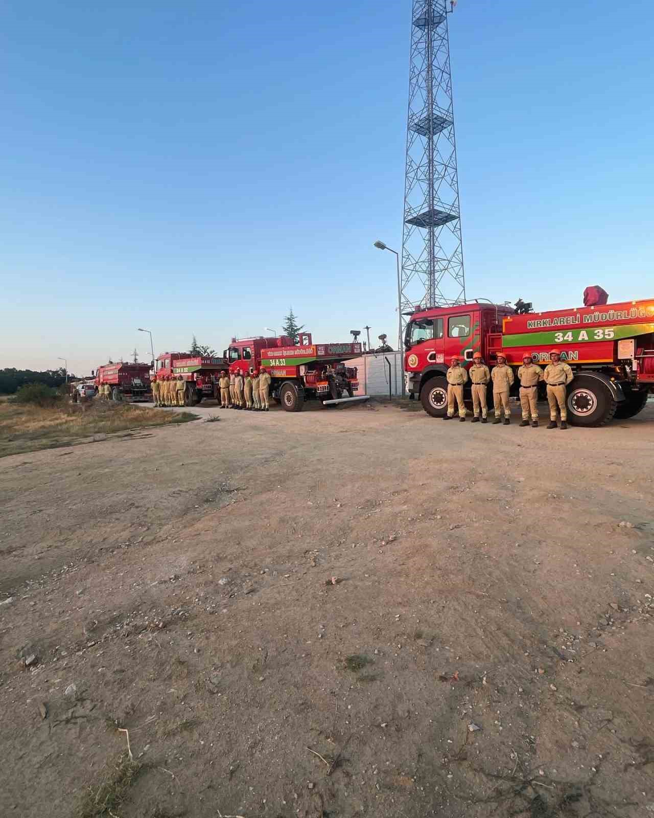 Komşudaki yangına Türkiye’den destek
