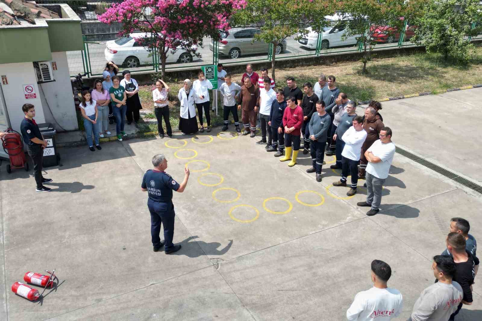 Fabrika yangınlarının yaşandığı OSB’de nefes kesen tatbikat
