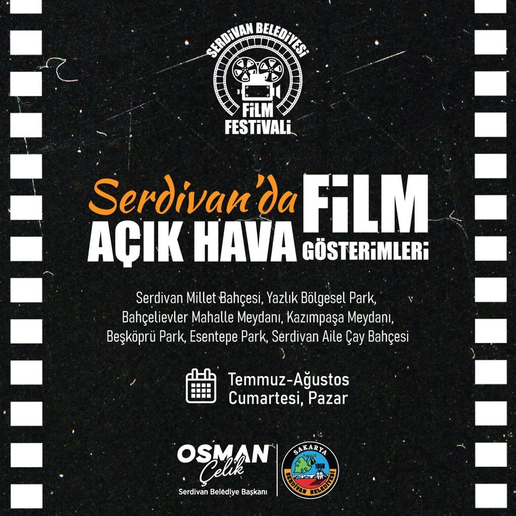 Serdivan’da açık havada sinema keyfi her hafta farklı mahallede olacak
