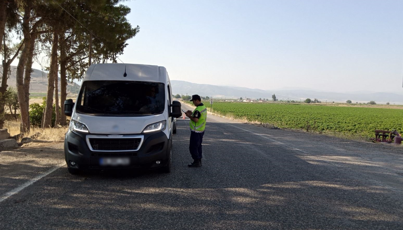 Traktör sürücülerine Jandarmadan özel denetim
