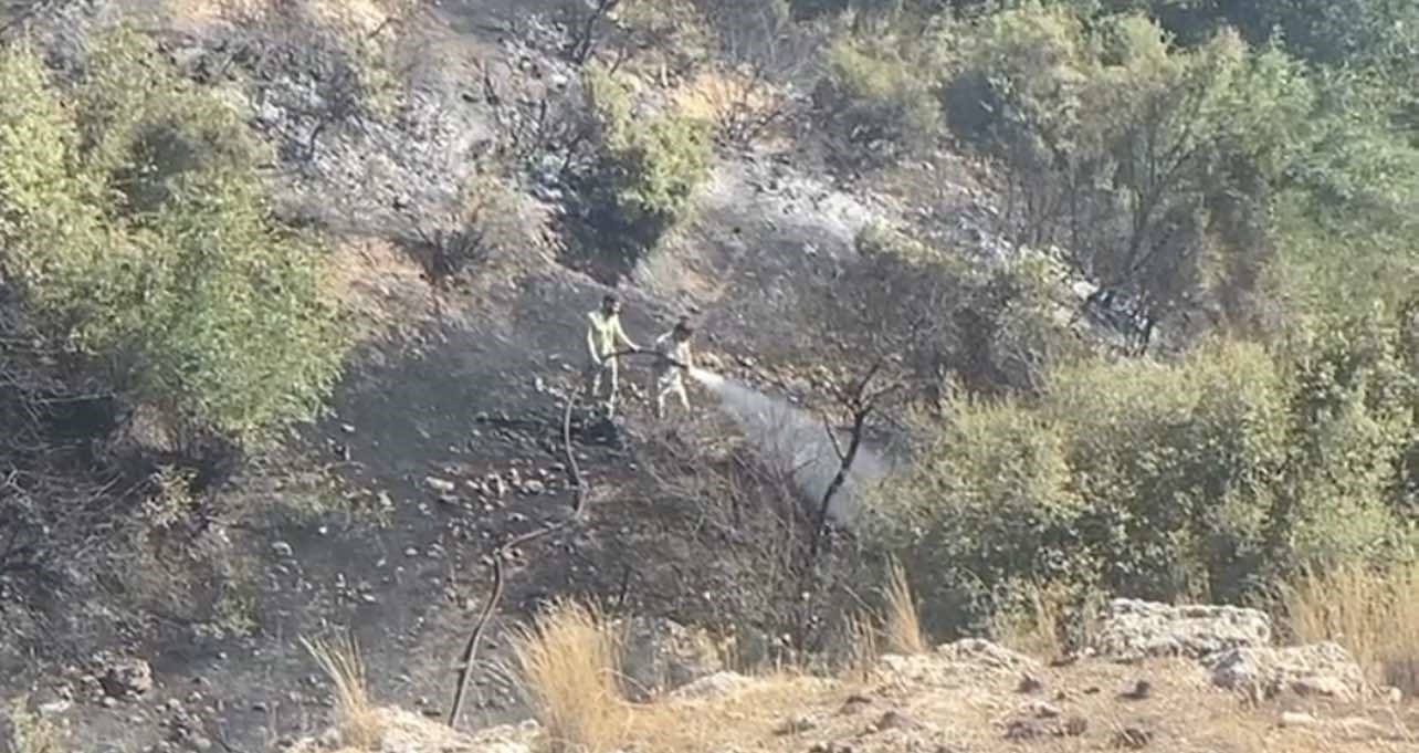 Osmaniye’de makilik alanda çıkan yangın söndürüldü
