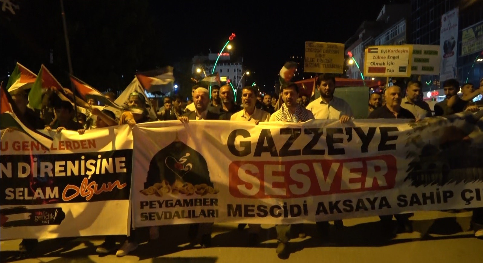 Muş’ta İsrail’in saldırıları protesto edildi
