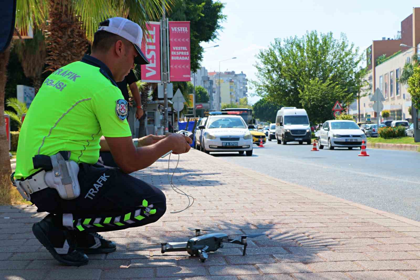 Trafik ekiplerinin havadaki gözünden kaçış yok
