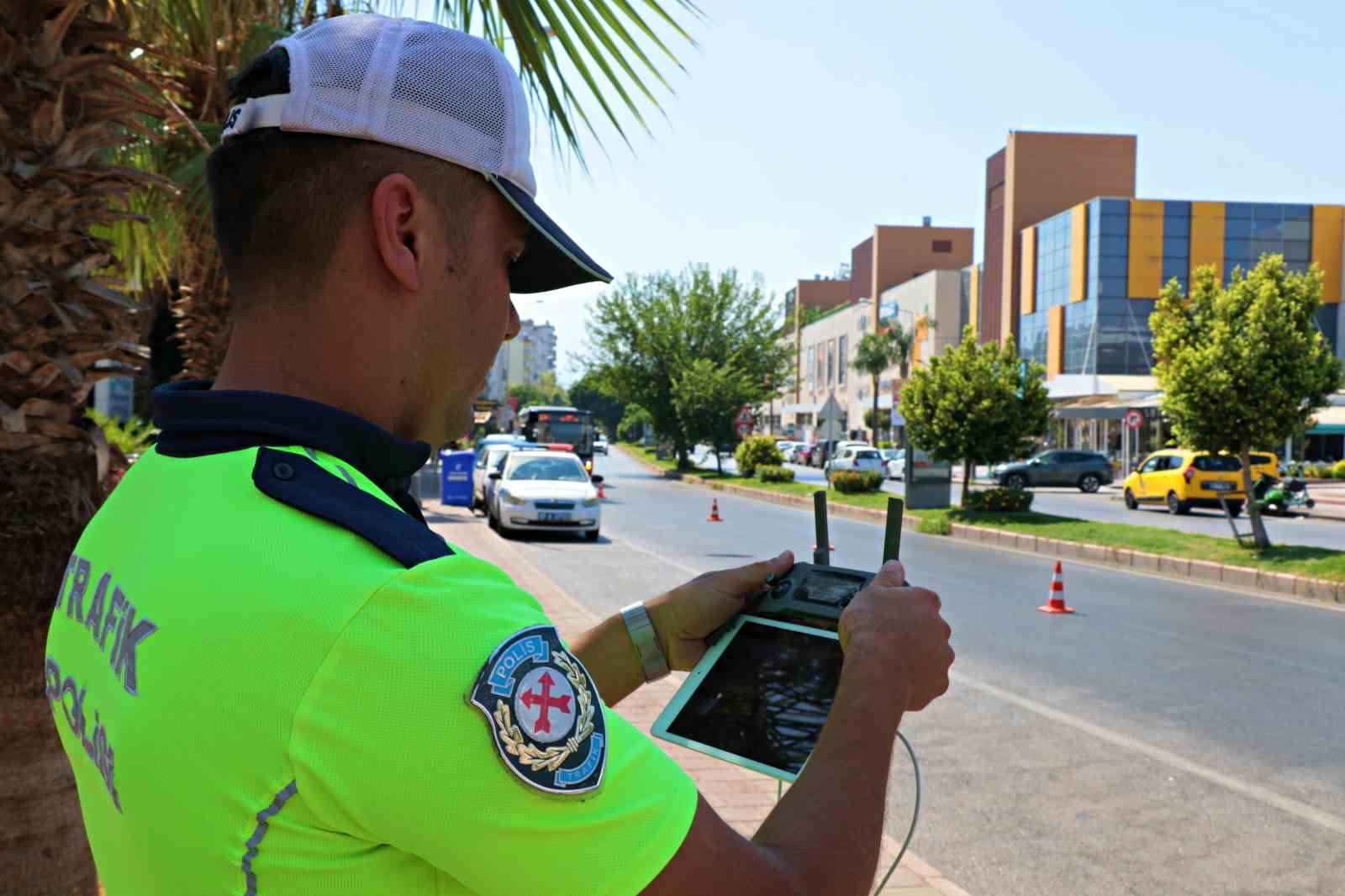 Trafik ekiplerinin havadaki gözünden kaçış yok
