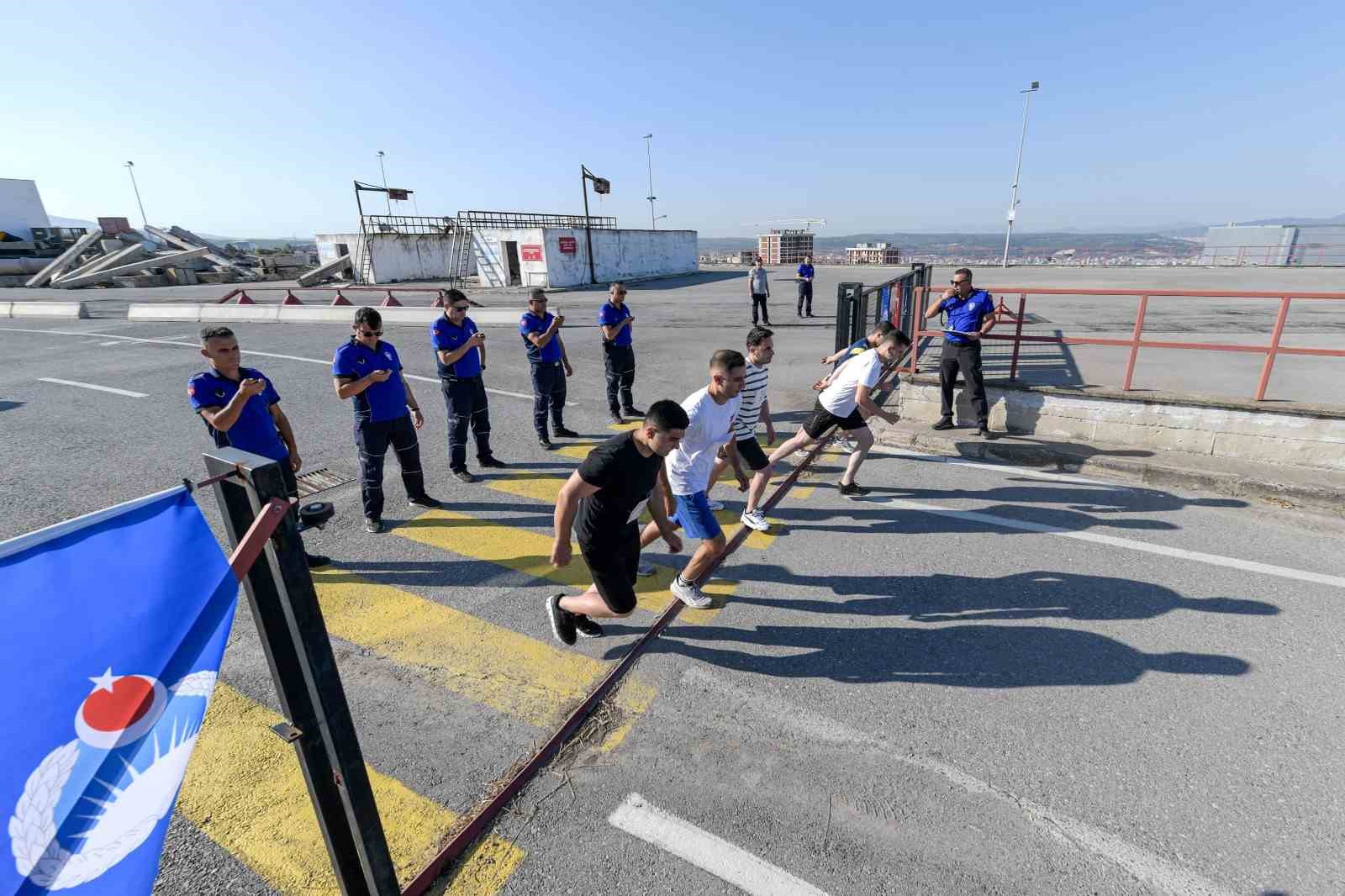 Zabıta memuru adaylarının zorlu sınavı
