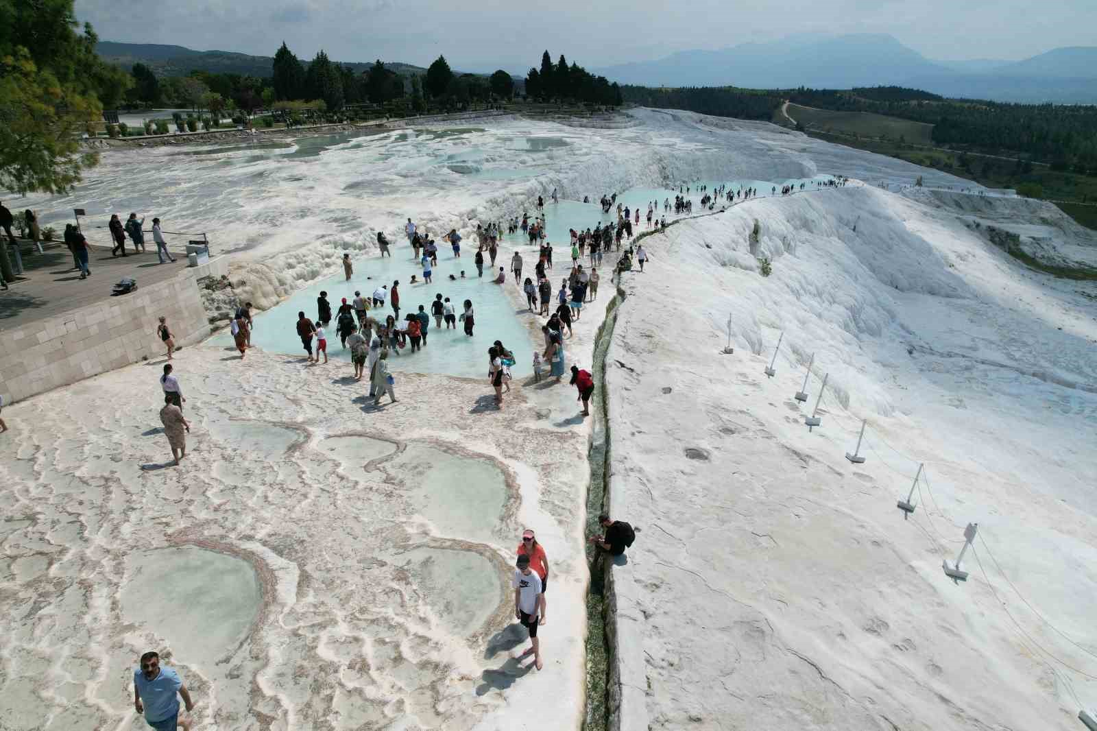 Pamukkale’de termal su debisi 30 yılda 3’te 2 azaldı
