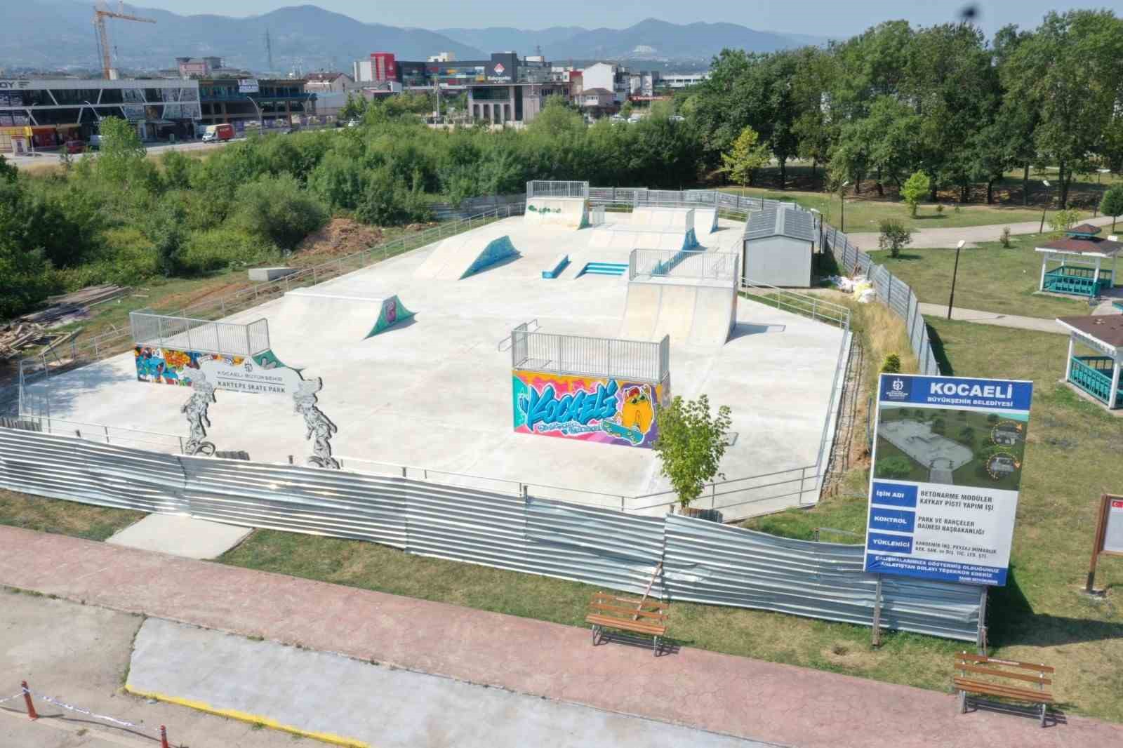 Kartepe’ye skate park yapıldı
