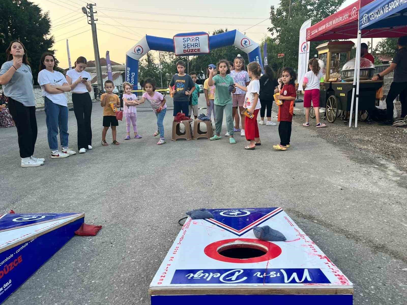 Spor mahalleye taşındı mahalde çocuklar mutlu oldu
