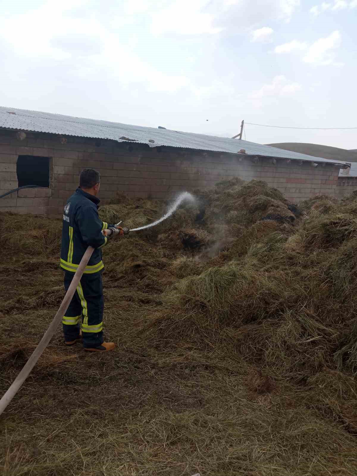 Özalp’te bin bağ ot yandı
