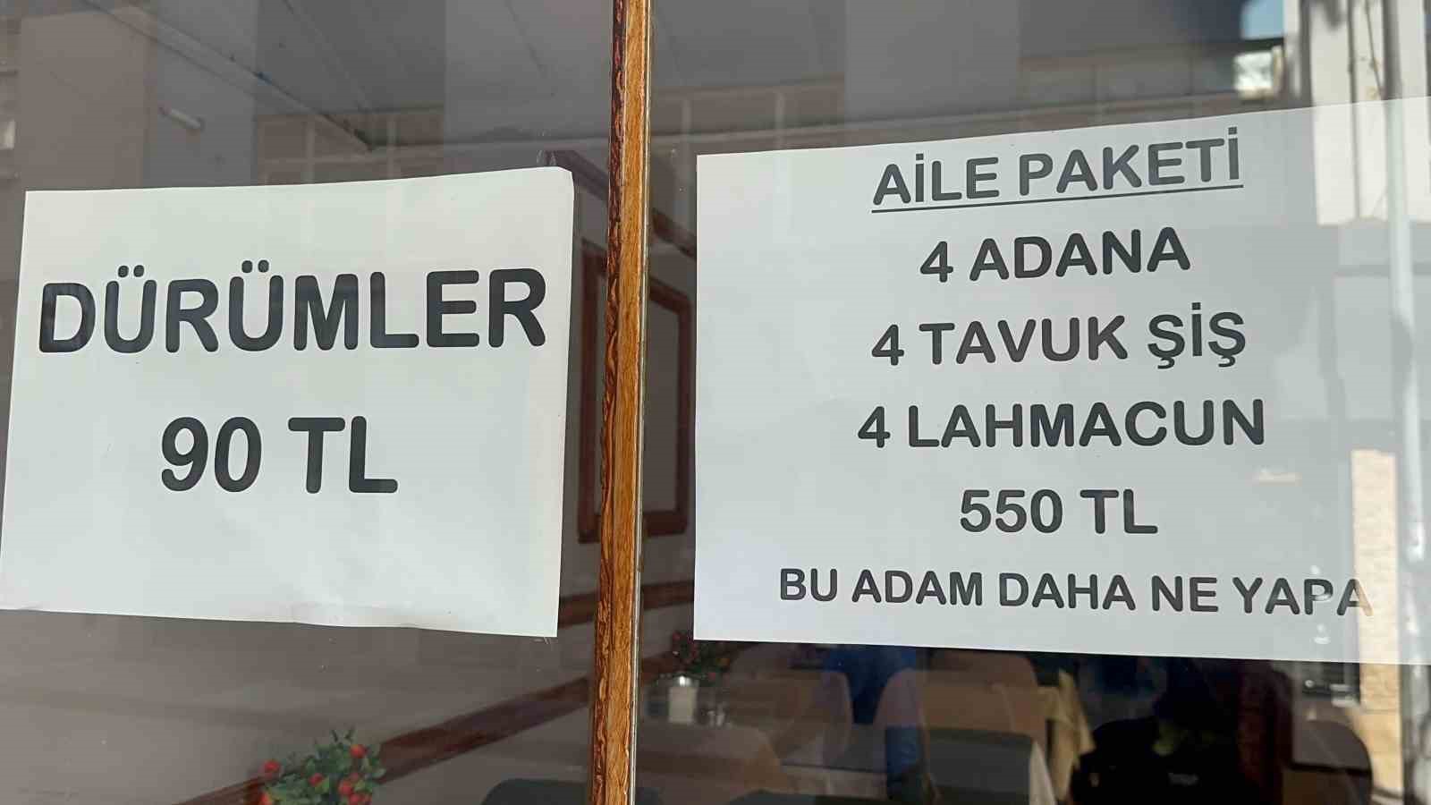 Dar gelirlinin dostu esnaf: Burada yemekler 4’te bir fiyatına
