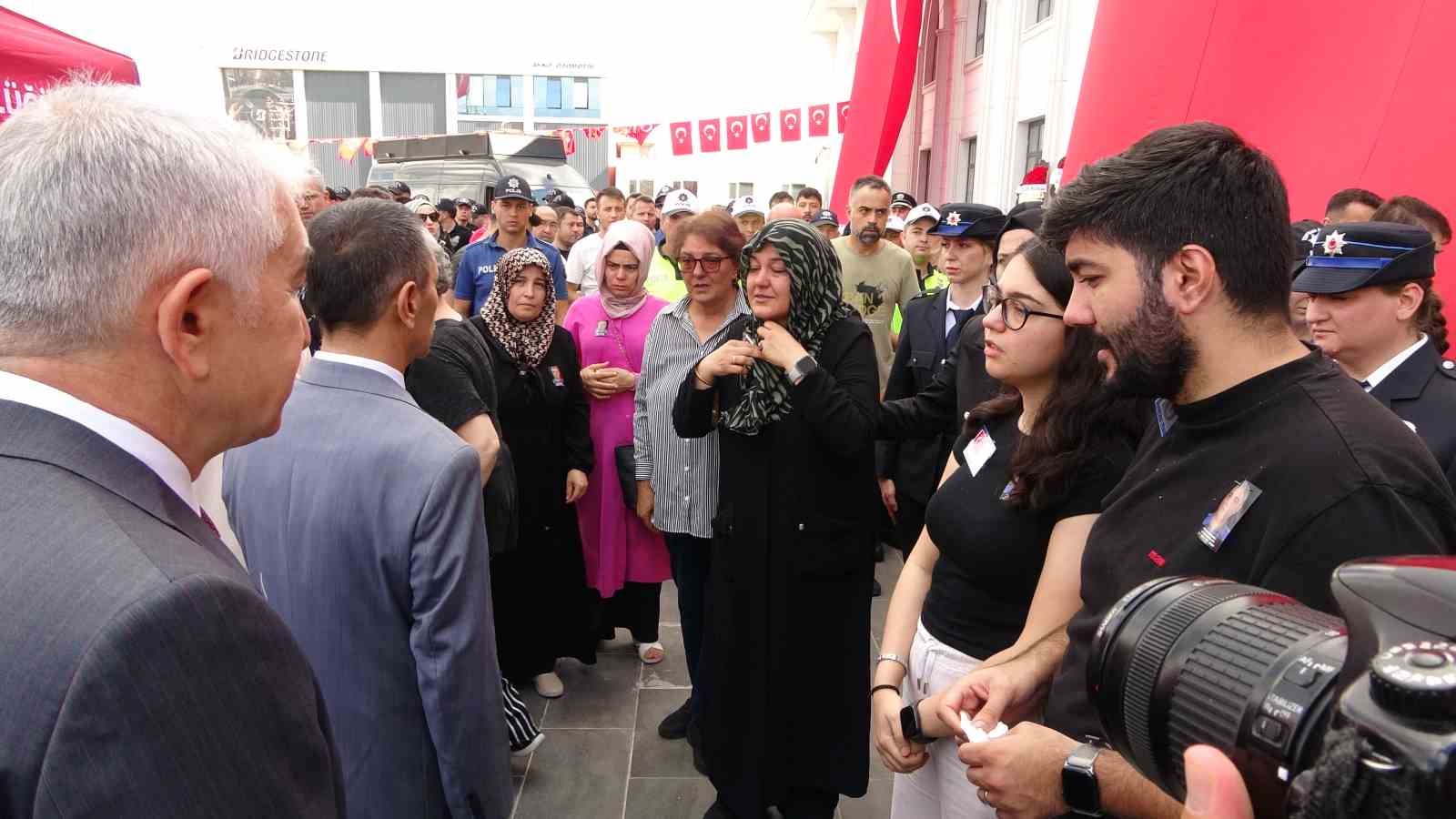 Hayatını kaybeden polis için tören: Gözyaşlarıyla uğurlandı
