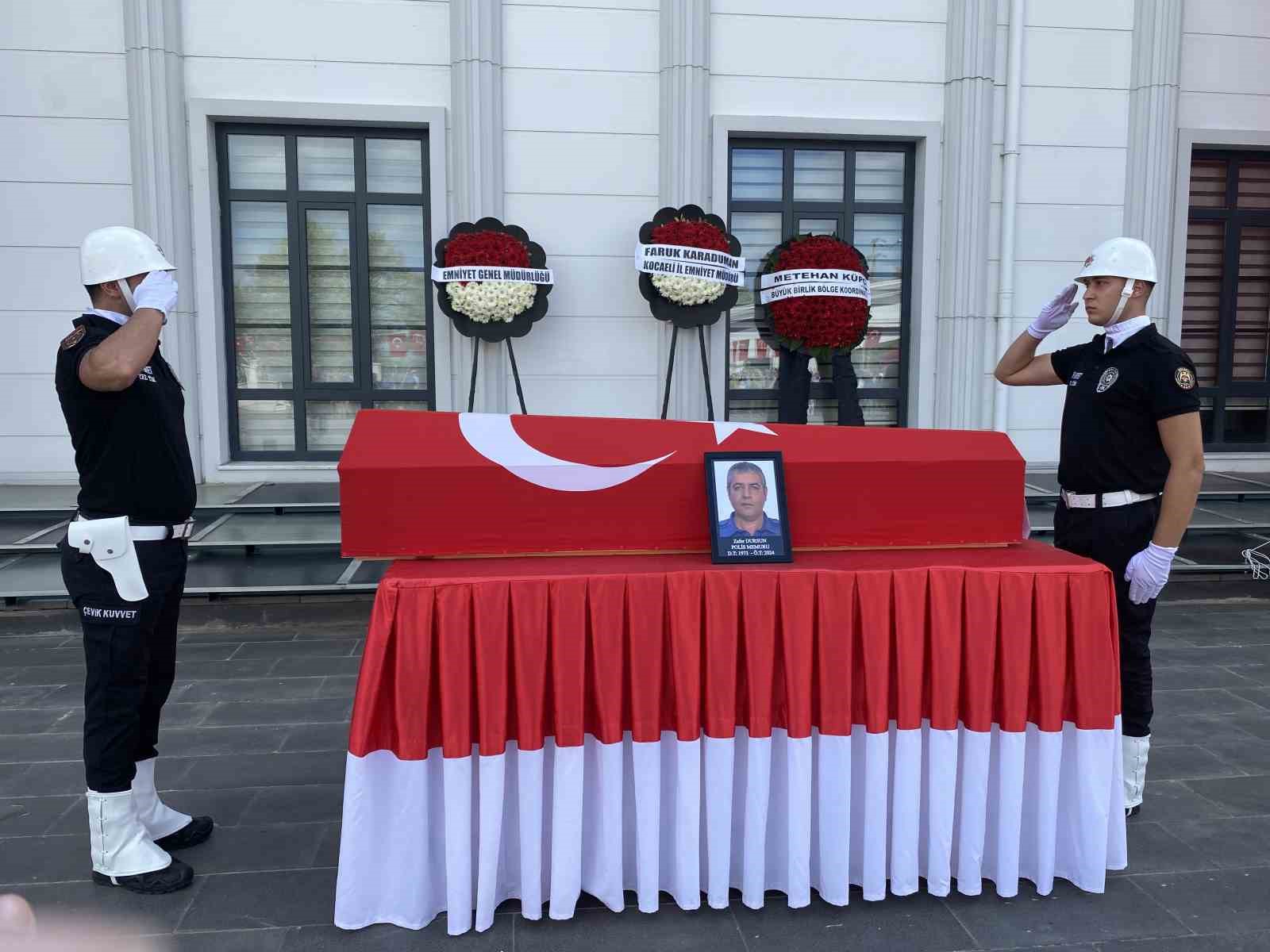 Hayatını kaybeden polis için tören: Gözyaşlarıyla uğurlandı
