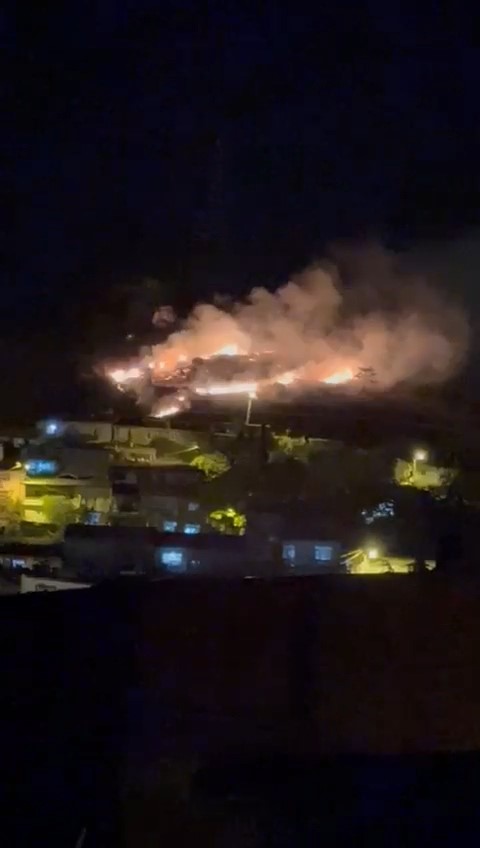 Tokat’ta havai fişek yangına neden oldu
