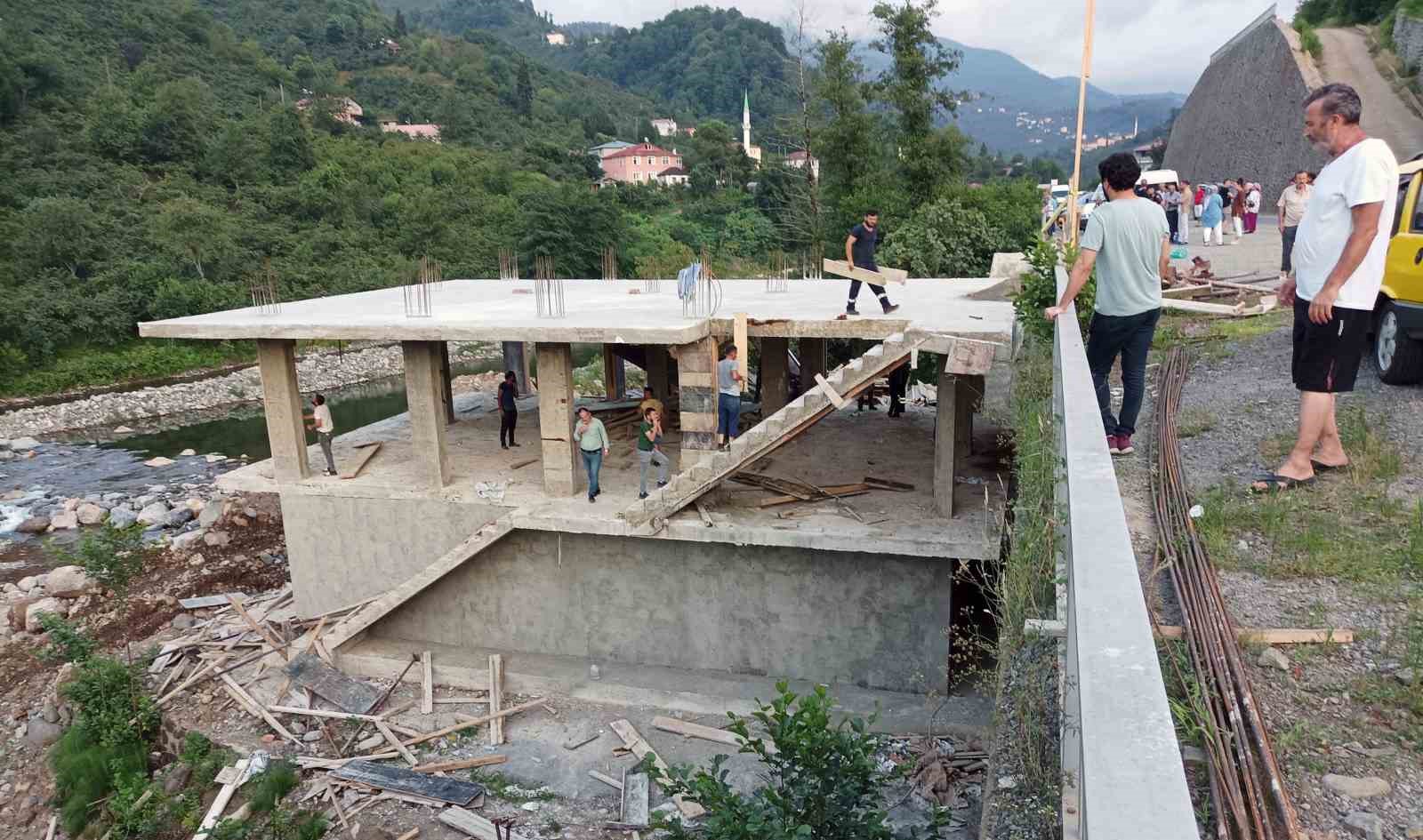 Giresun’da dere yatağına yapılan o inşaata yıkım kararı jet hızıyla uygulandı
