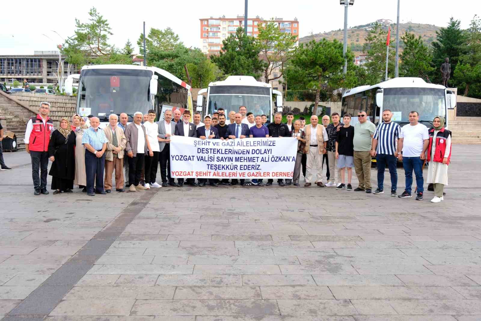 Şehit aileleri ve gaziler uğurlandı
