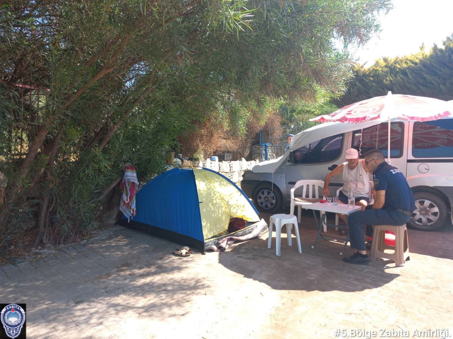 Belediyeden karavan ve çadırlara yönelik denetim
