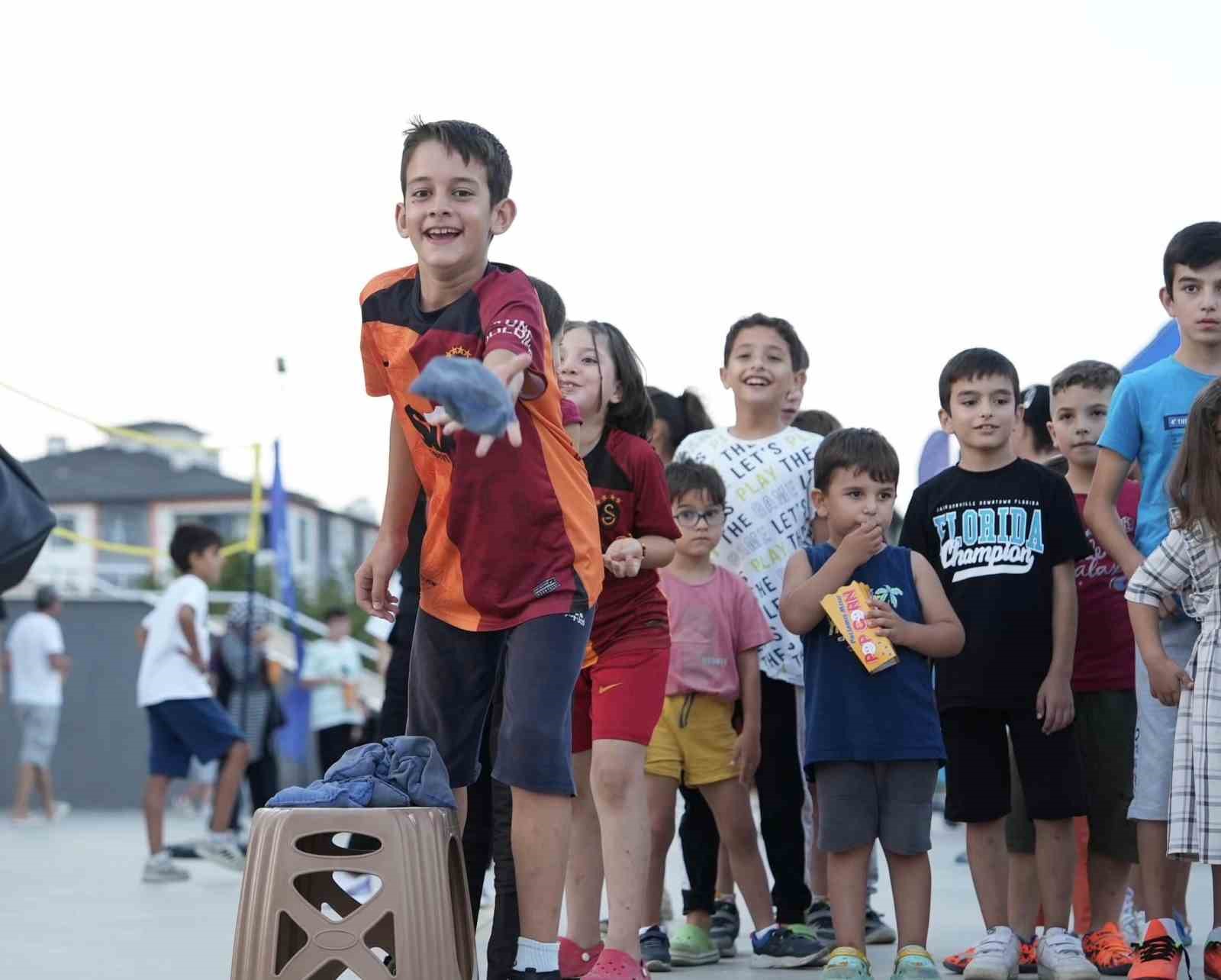 Dereli Tütüncü Mahallesi çocukları spor yaptı
