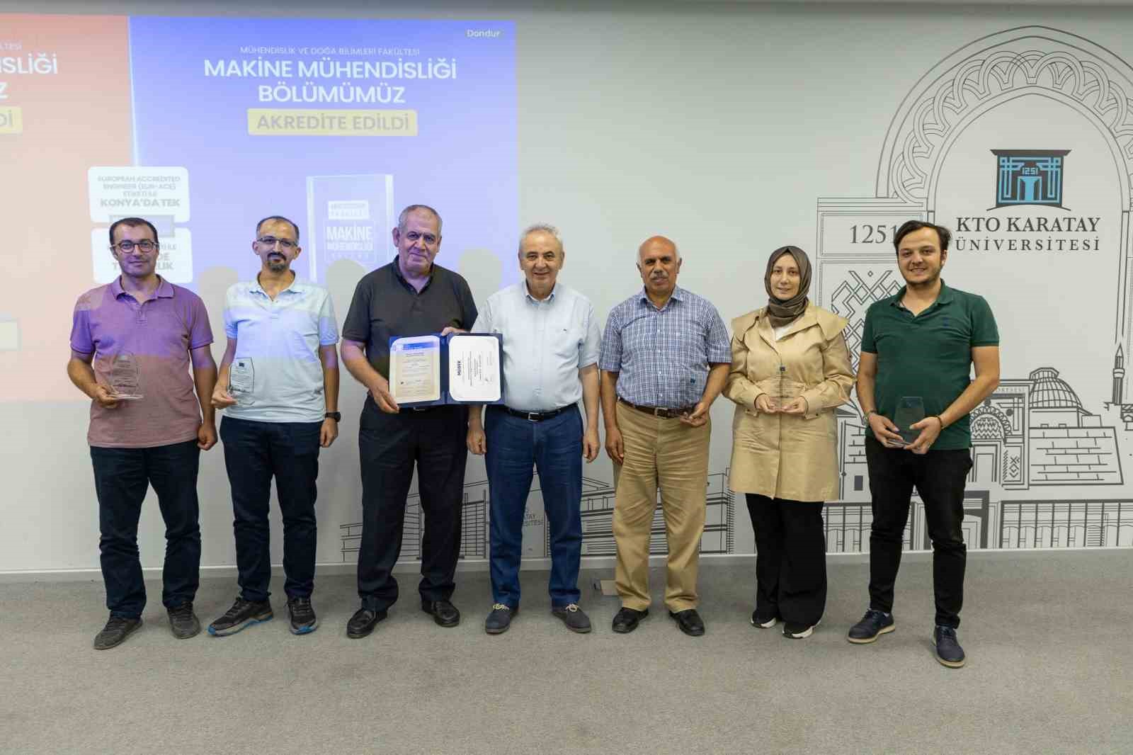 KTO Karatay İnşaat Mühendisliği Ve Makine Mühendisliği bölümleri Avrupa’da tanınacak
