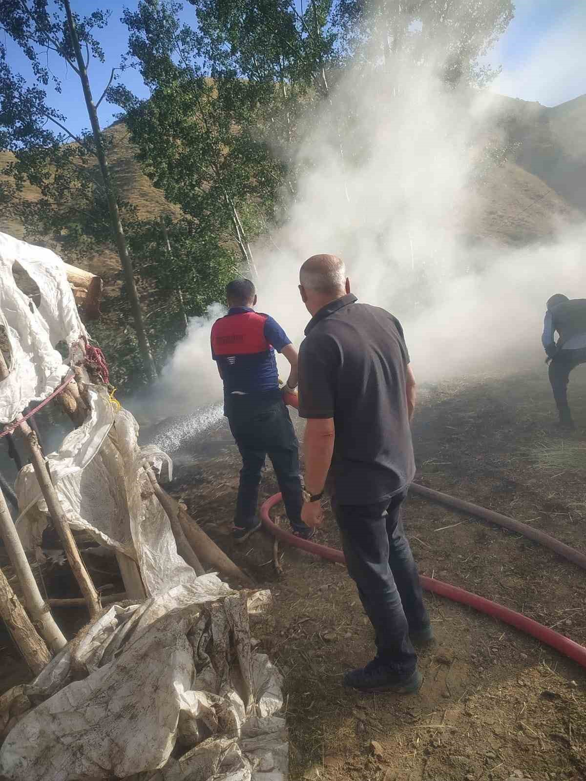 Hakkari’de 2 bin 500 bağ ot yandı
