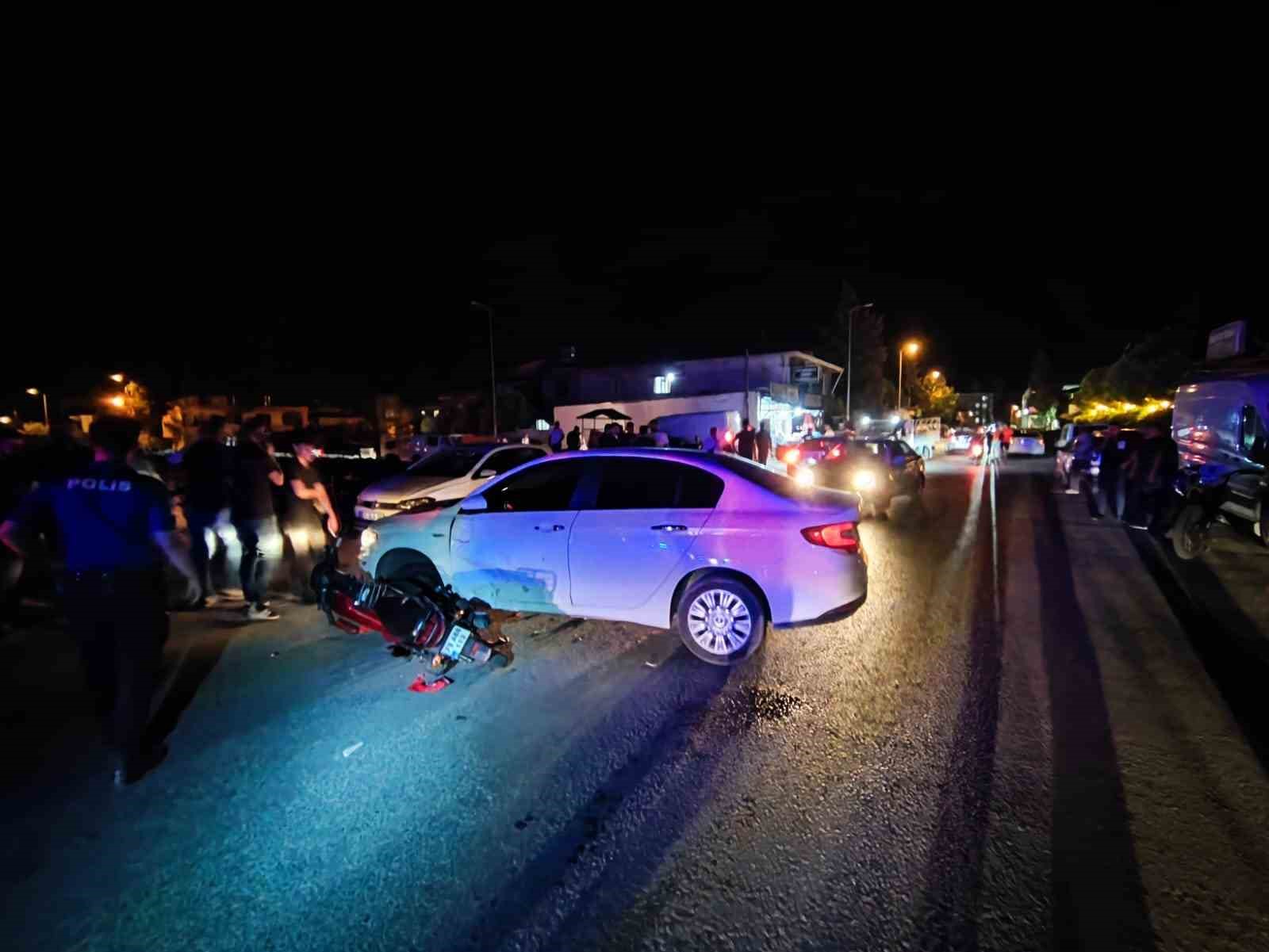 Gaziantep’te otomobil ile motosiklet çarpıştı: 2 yaralı
