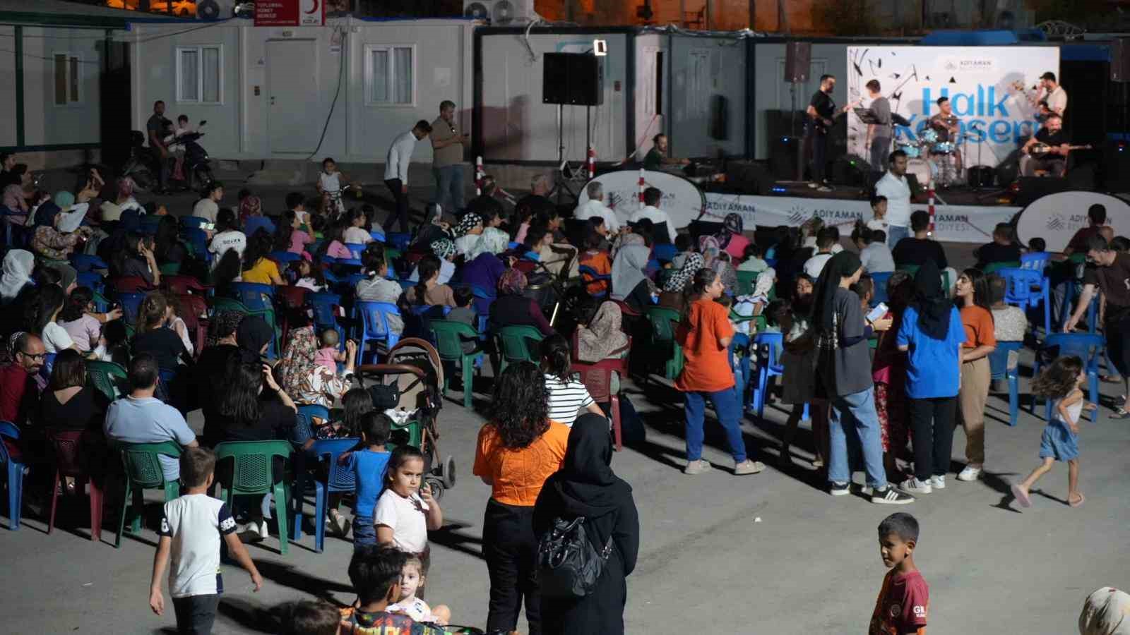 Adıyaman Belediyesinden Konteyner Kentte konser
