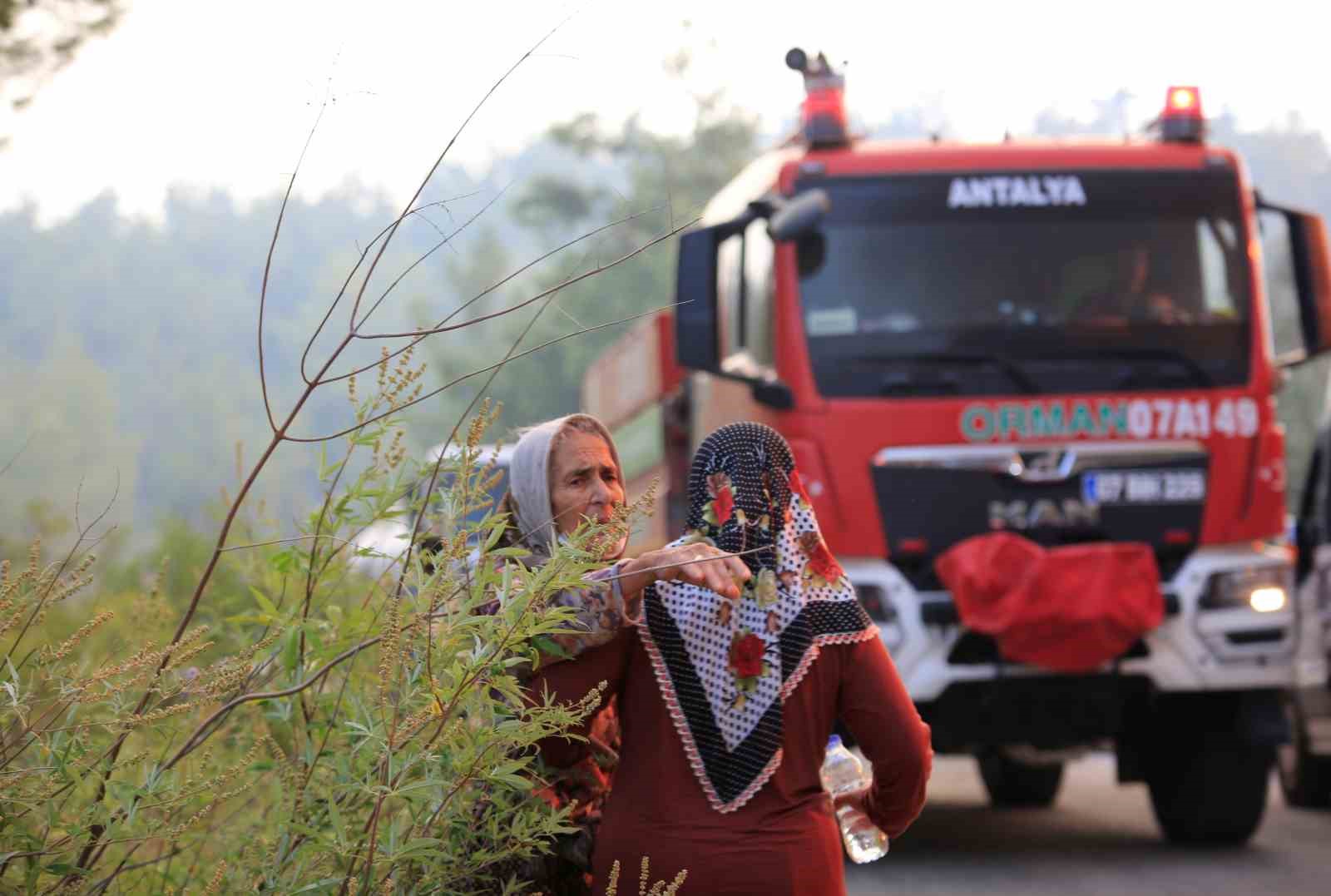 Antalya’daki orman yangınında 7 ev boşaltıldı
