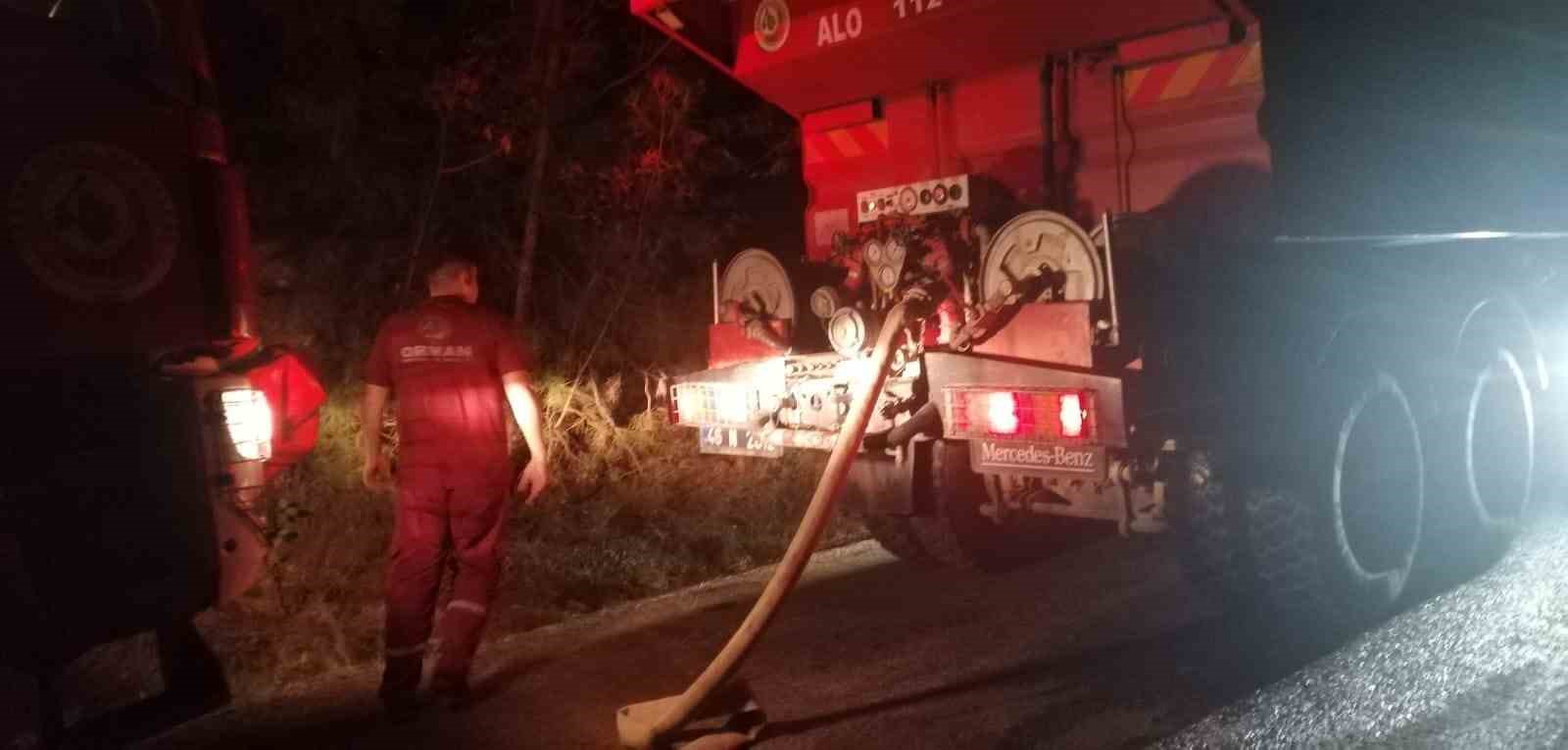 Kahramanmaraş’taki orman yangınına müdahale sürüyor
